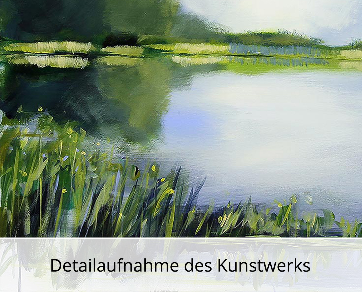 Limitierte Edition auf Papier, M. Kühne: "Waldsee", signierter Fineartprint, Nr. 1/150