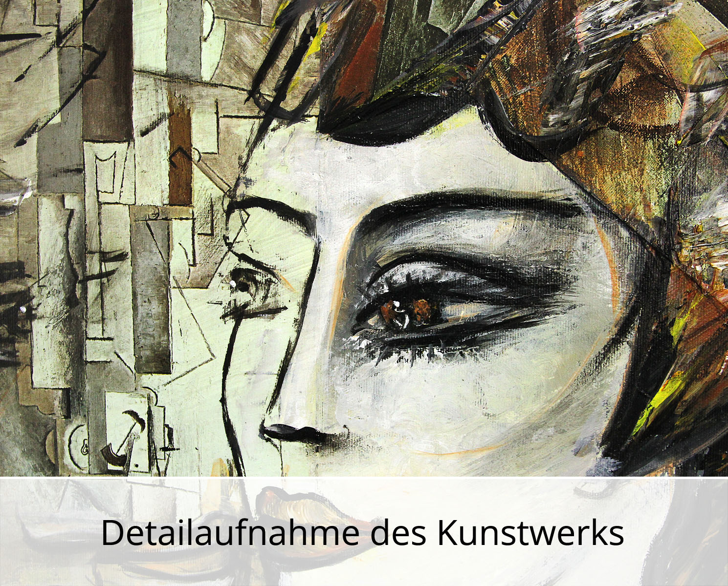 K. Namazi: "Sehnsucht im Blick II", modernes Originalgemälde (Unikat)