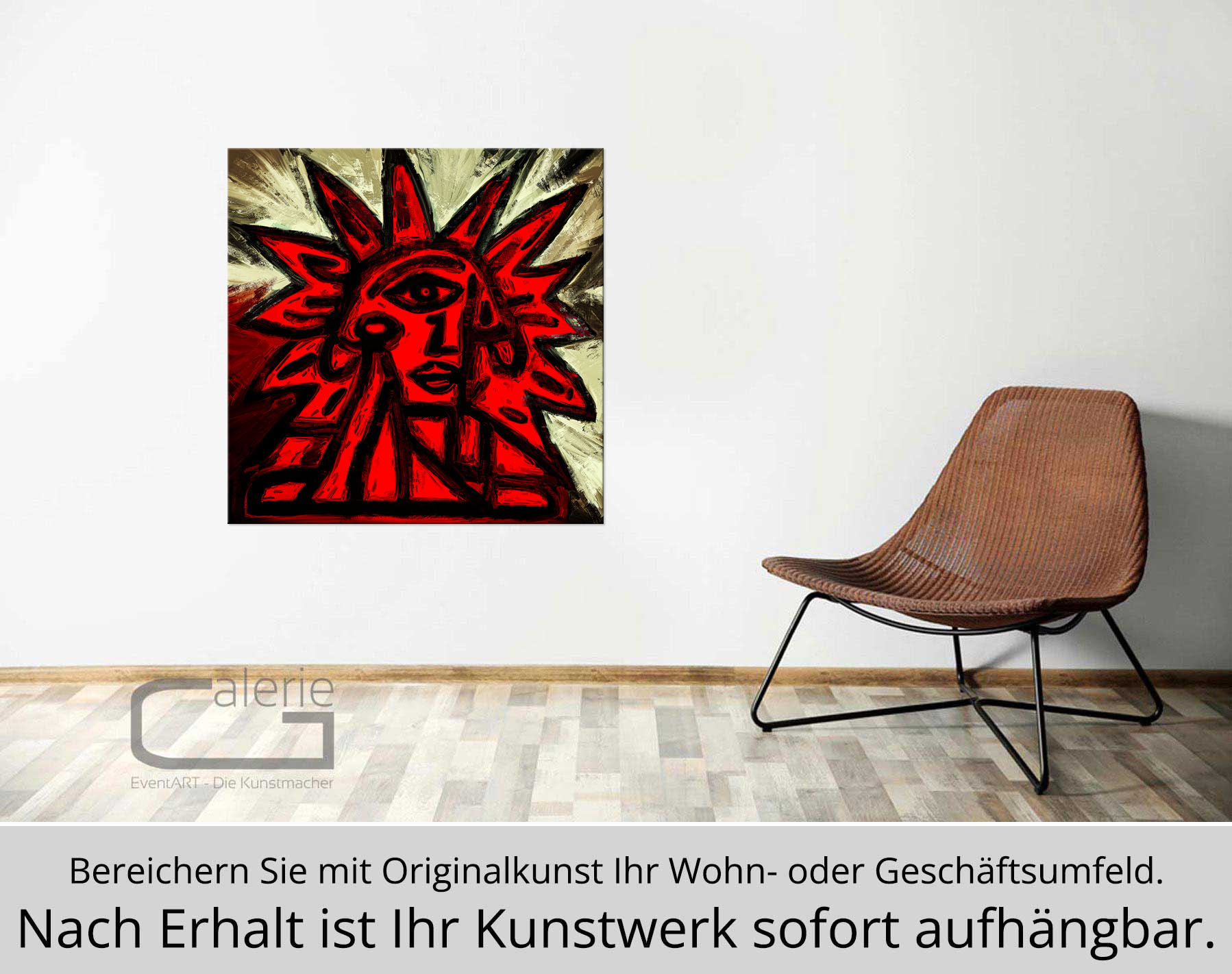 Original/Unikat: Red Star, H. Mühlbauer-Gardemin