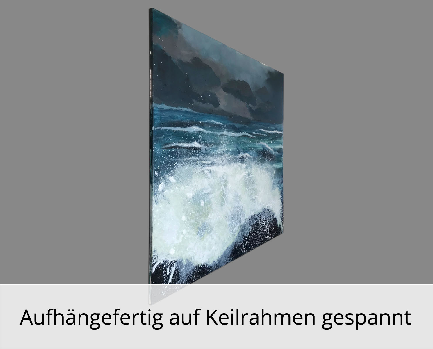 H. Mühlbauer-Gardemin: "Raue See II", Moderne Malerei, Original/Unikat