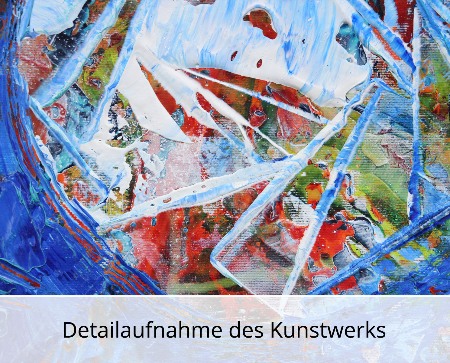 R. König: "Dynamische Erkenntnis I", abstraktes Originalgemälde (Unikat)