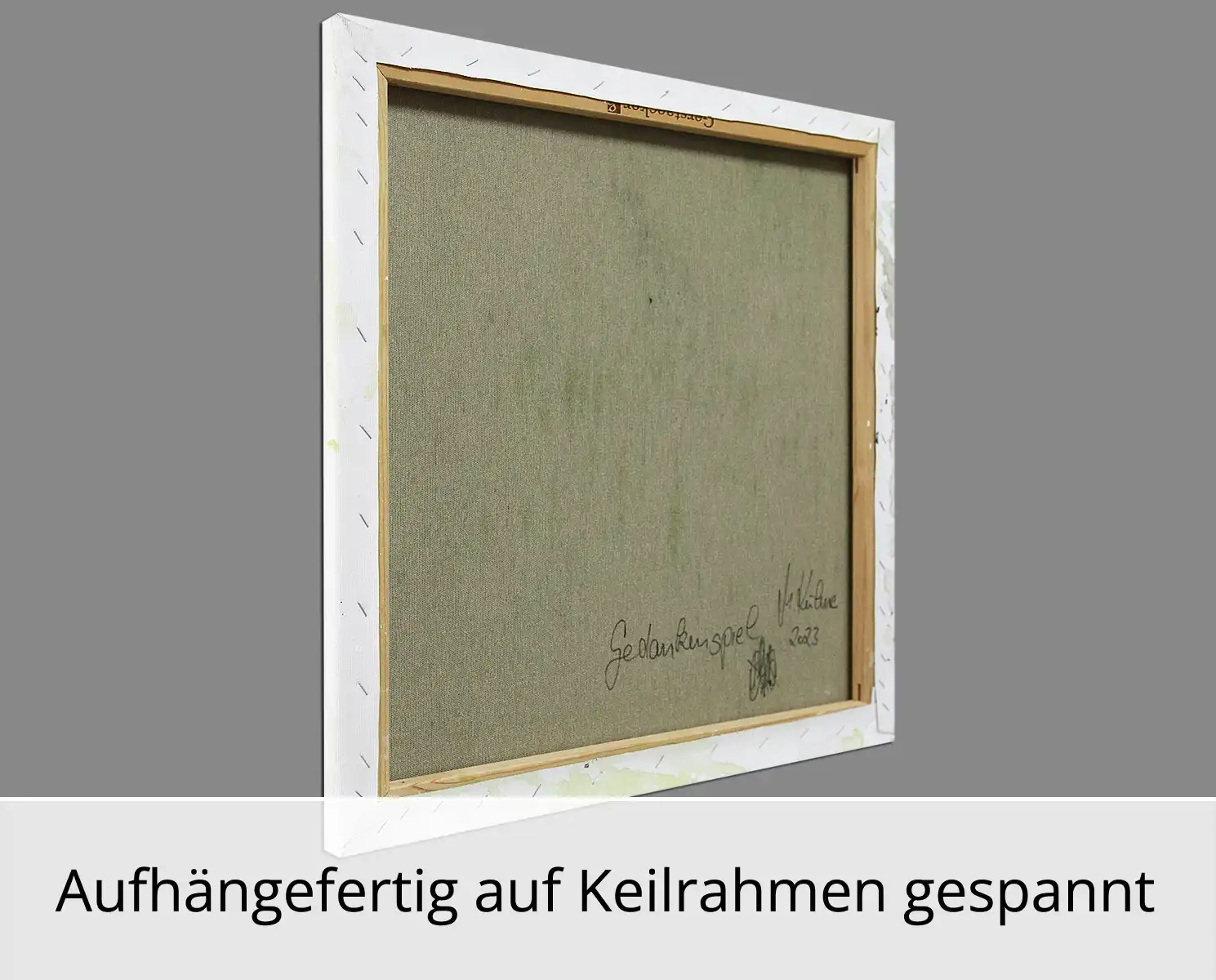 M.Kühne: "Gedankenspiel", modernes Originalgemälde (Unikat)