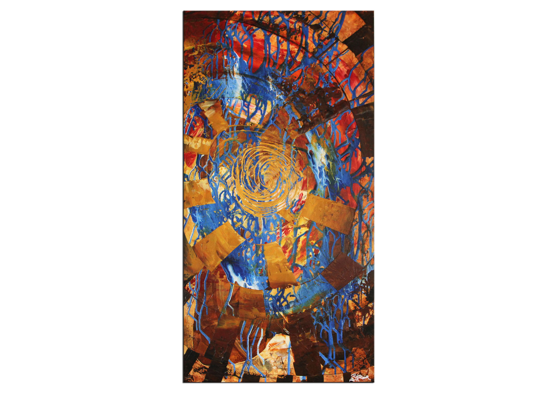 Gemälde abstrakt, R.König: "Burning Man I"