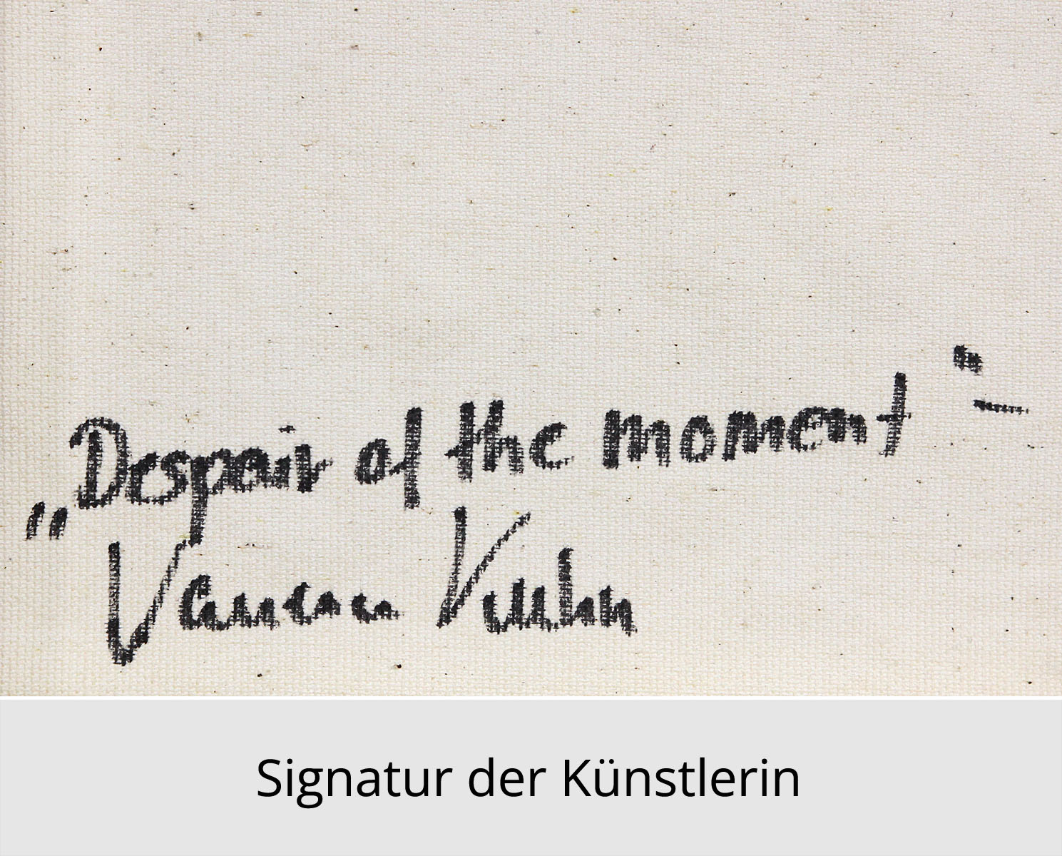 V. Kuhn: Despair of the moment, Originalgemälde (Unikat)