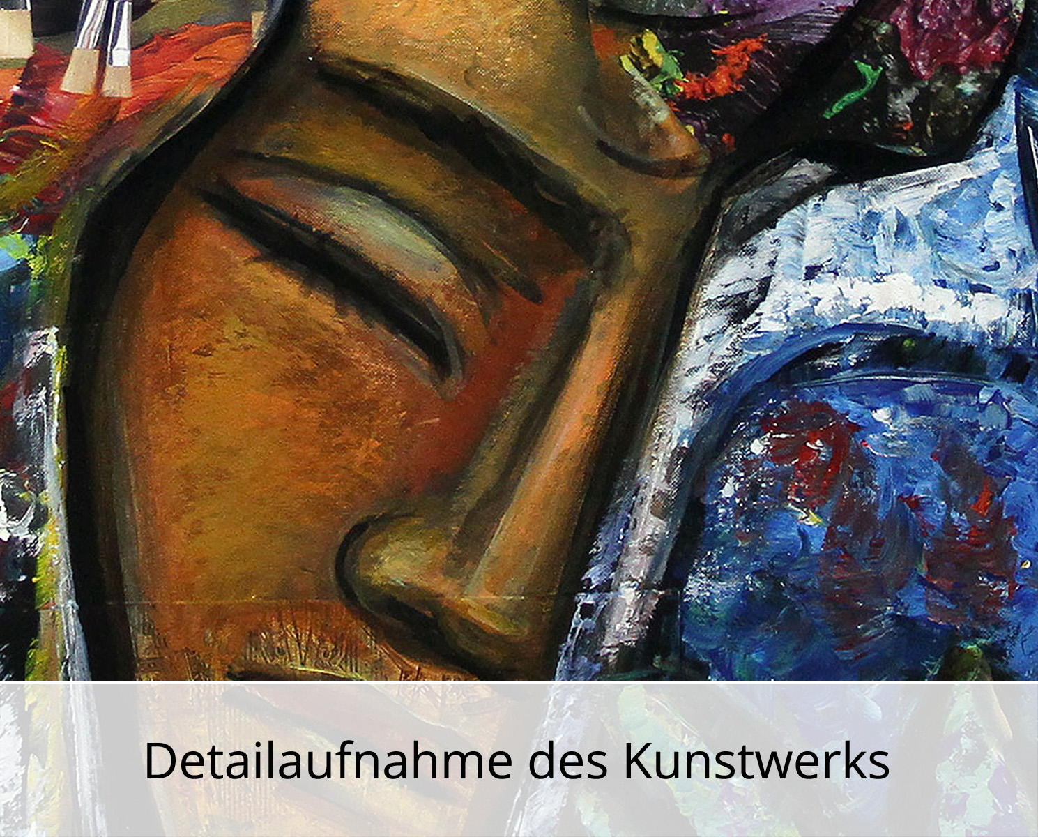 Kunstdruck, signiert: Geborgenheit I, K. Namazi, Edition, Nr. 2/100