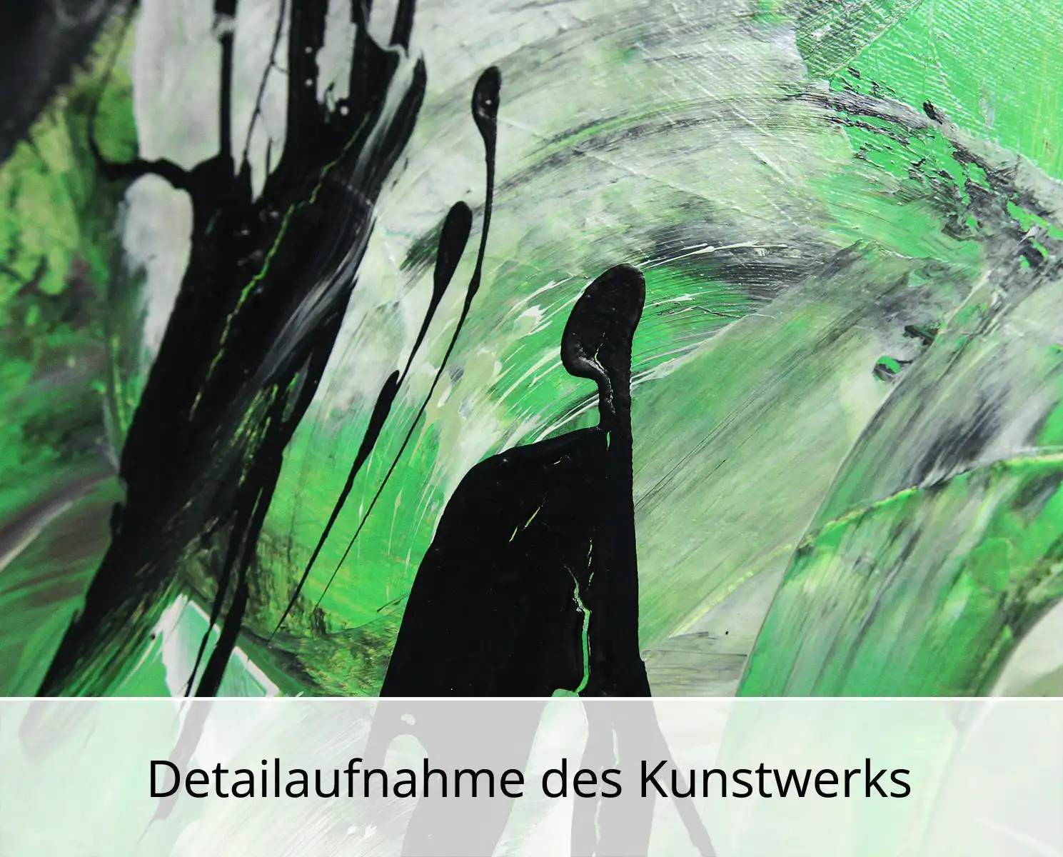 C. Middendorf: "Grashüpfer IV", abstraktes Originalgemälde (Unikat)