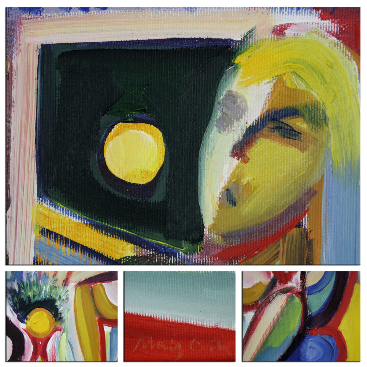 Expressionistische Ölmalerei, Maciej Cieśla: Aus der Serie "Mit Frau und Stillleben" 20
