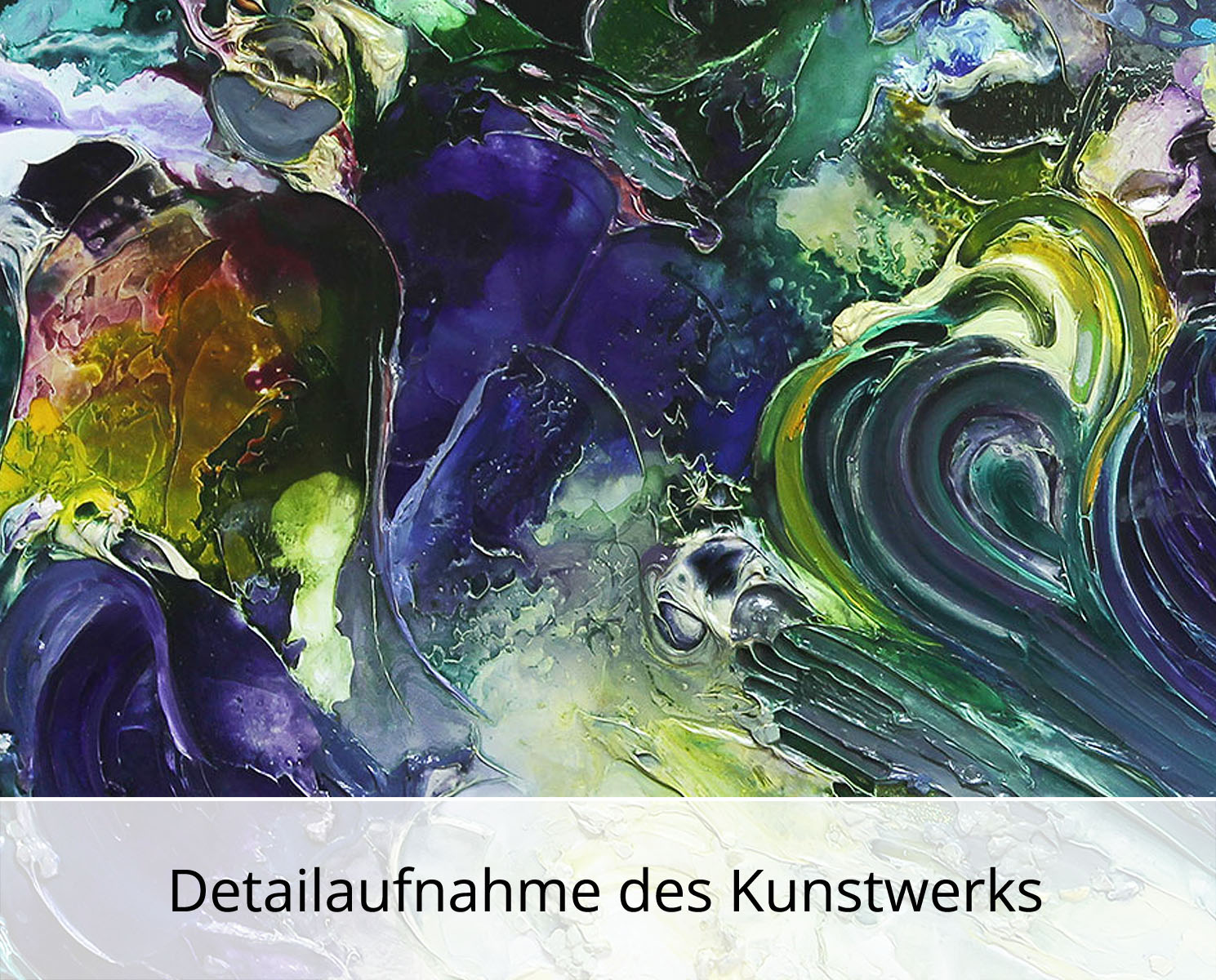 B. Ossowski: "Blumenhimmel für dich", Edition, signierter Kunstdruck