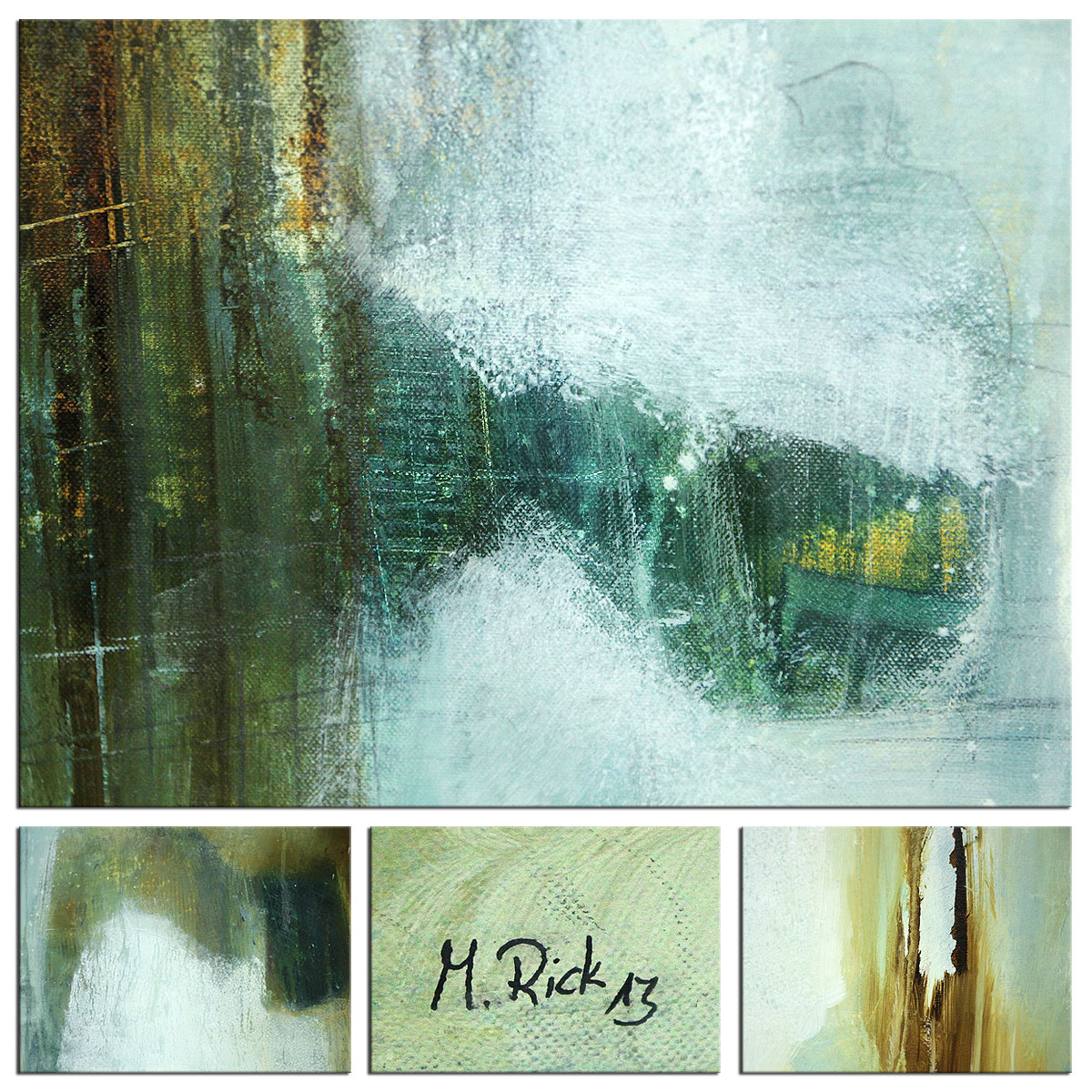 Acrylbilder abstrakt, M.Rick: "Melancholie" (A)