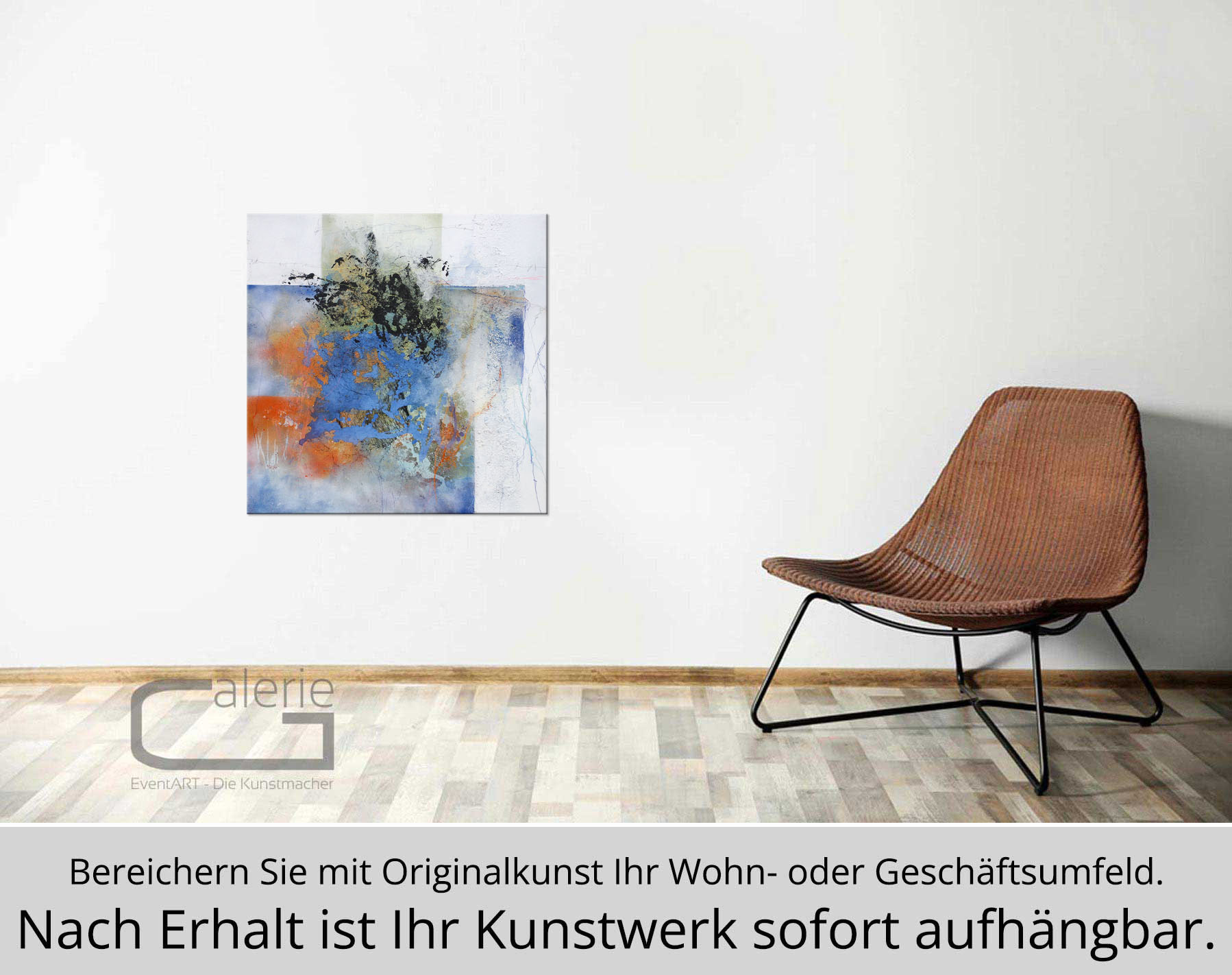 R. Schleeh: "am Ufer", Originalgemälde (Unikat), zeitgenössische Kunst