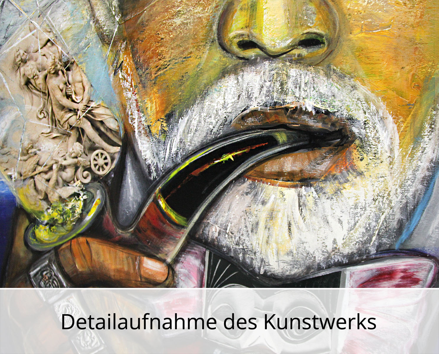 Unikat, modernes Gemälde, K. Namazi: "The World in my Head", Original