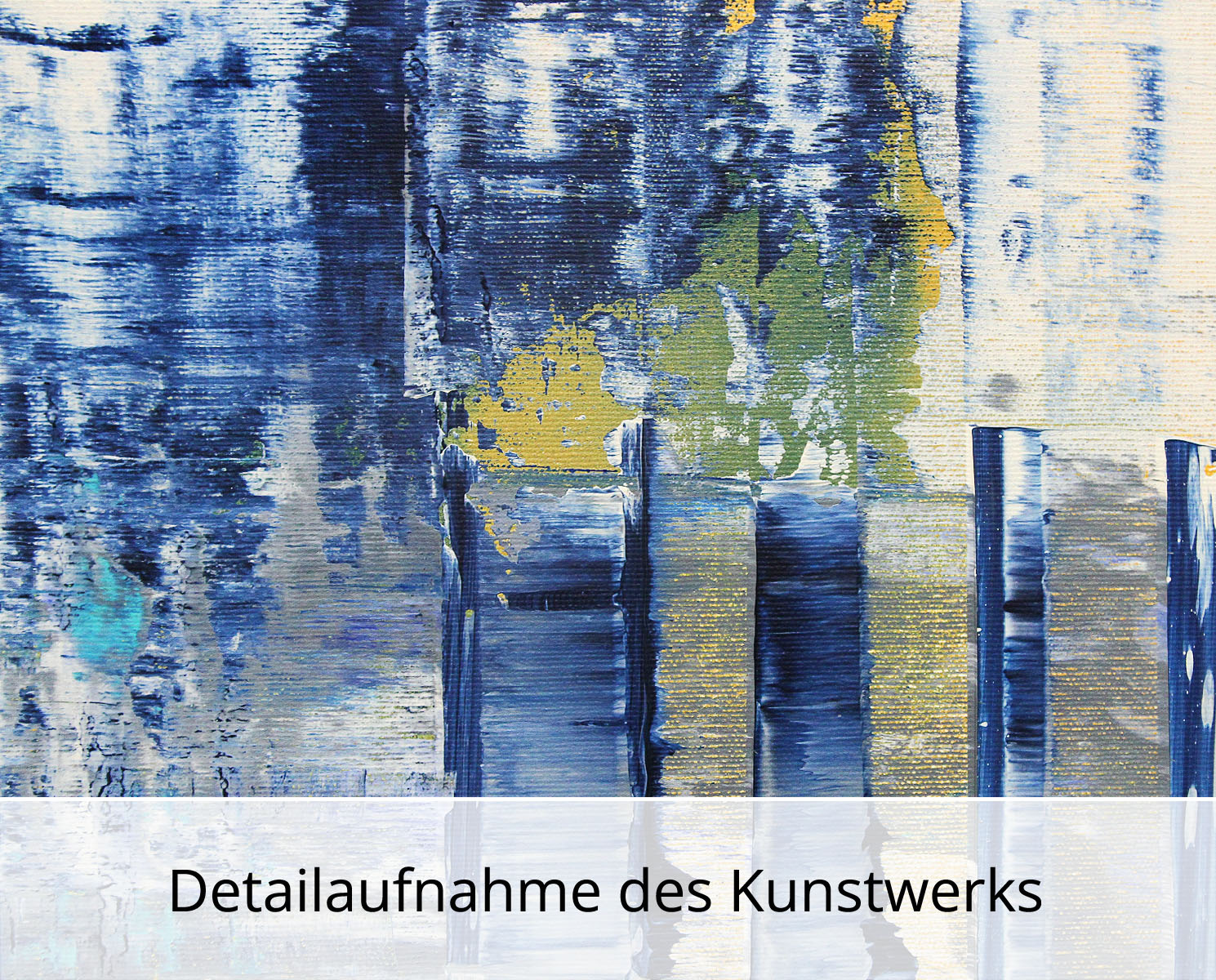K. Sokoll: "Abstract Blue 3", Originalgemälde (Unikat)
