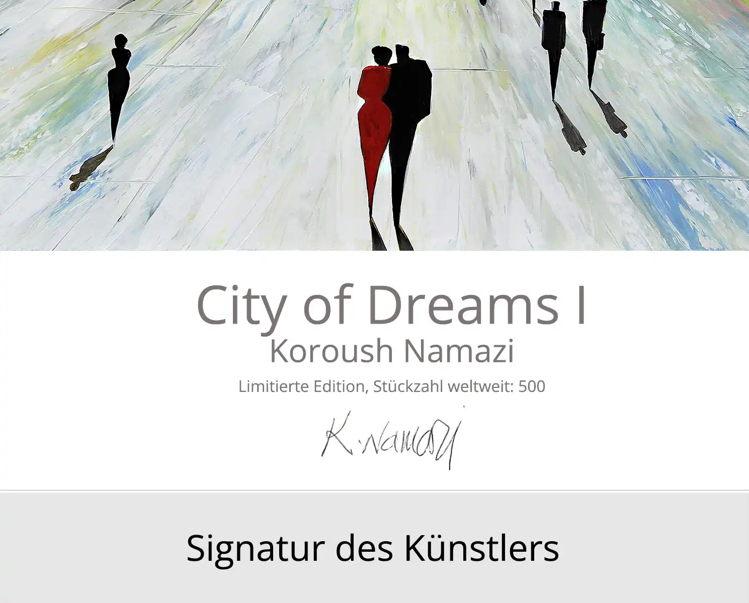 Limitierte Edition auf Papier, K. Namazi: "City of Dreams I", Fineartprint, Kollektion E&K