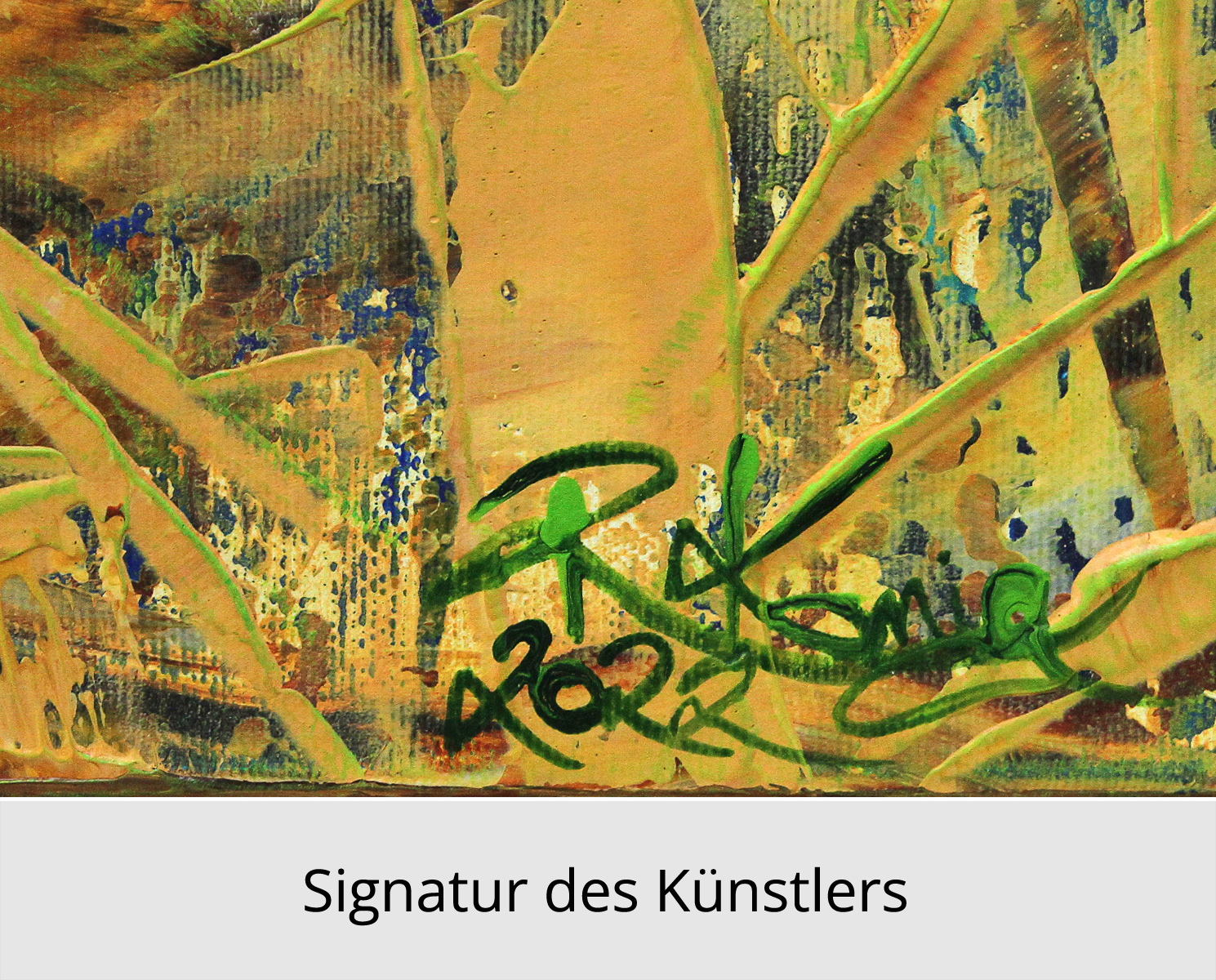 R. König: "Revival of Nature III", abstraktes Originalgemälde (Unikat)