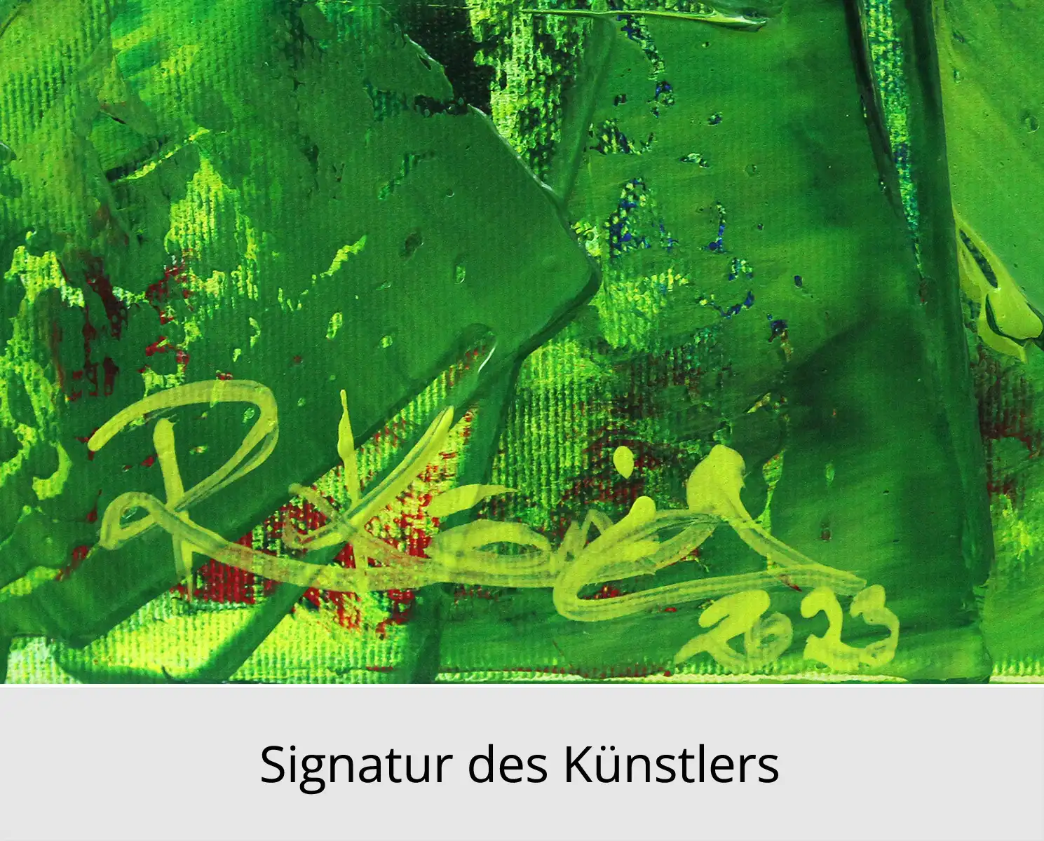 Abstraktes Originalgemälde: "Tropical VI", R. König, Unikat