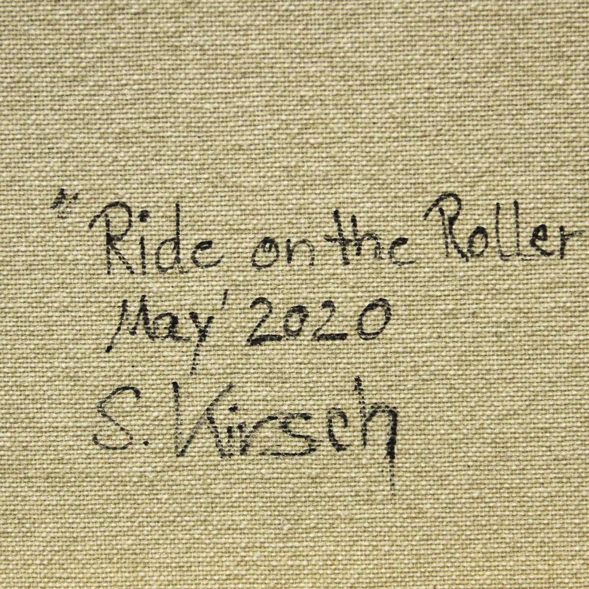 S. Kirsch: "Ride on the Roller Coaster", Originalgemälde (Unikat) (A)