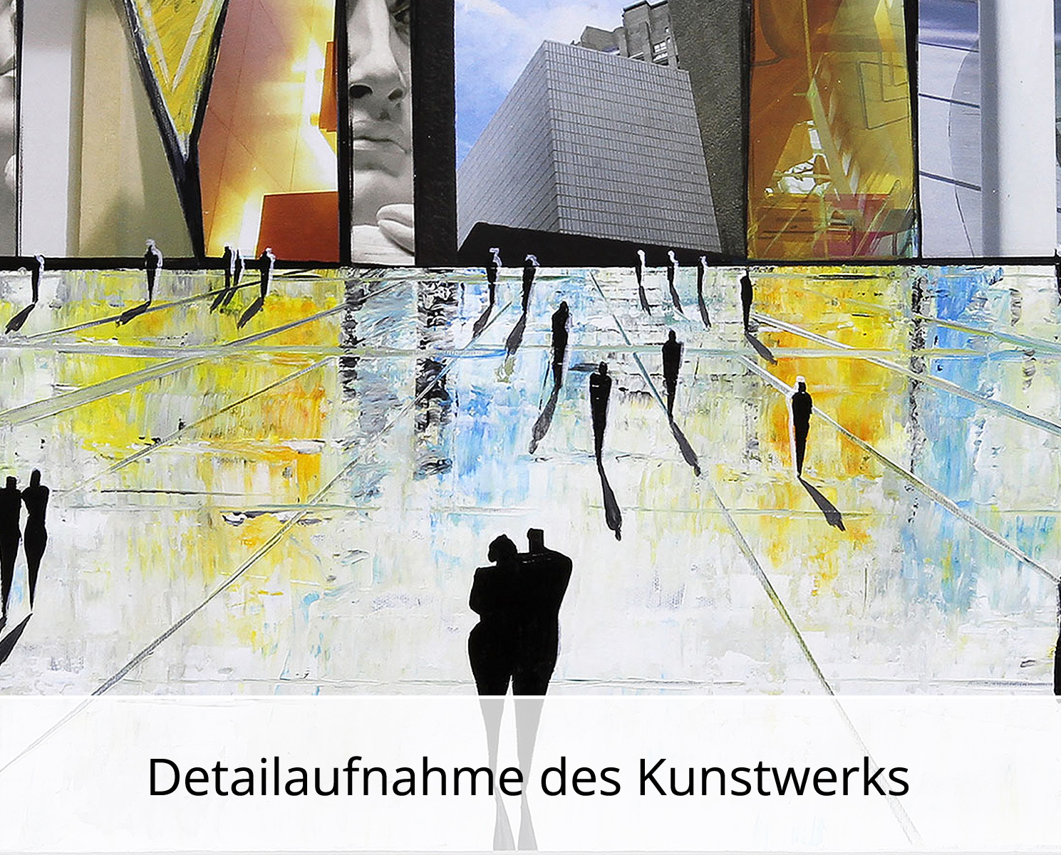 Kunstdruck, signiert, K. Namazi: "Virtuelle Fassaden IV", Edition