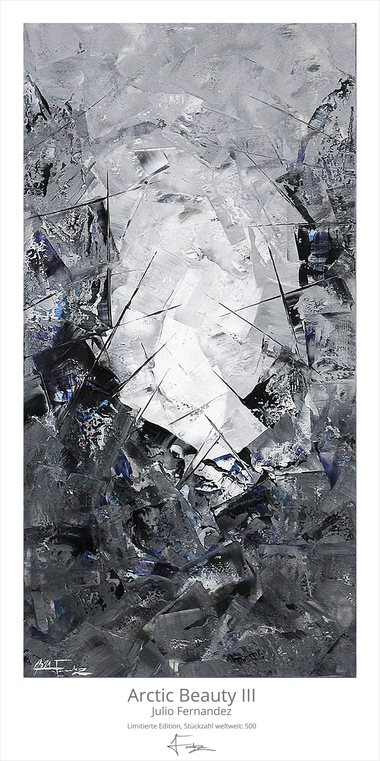 Limitierte Edition auf Papier, J. Fernandez "Arctic Beauty III", Fineartprint, Kollektion E&K