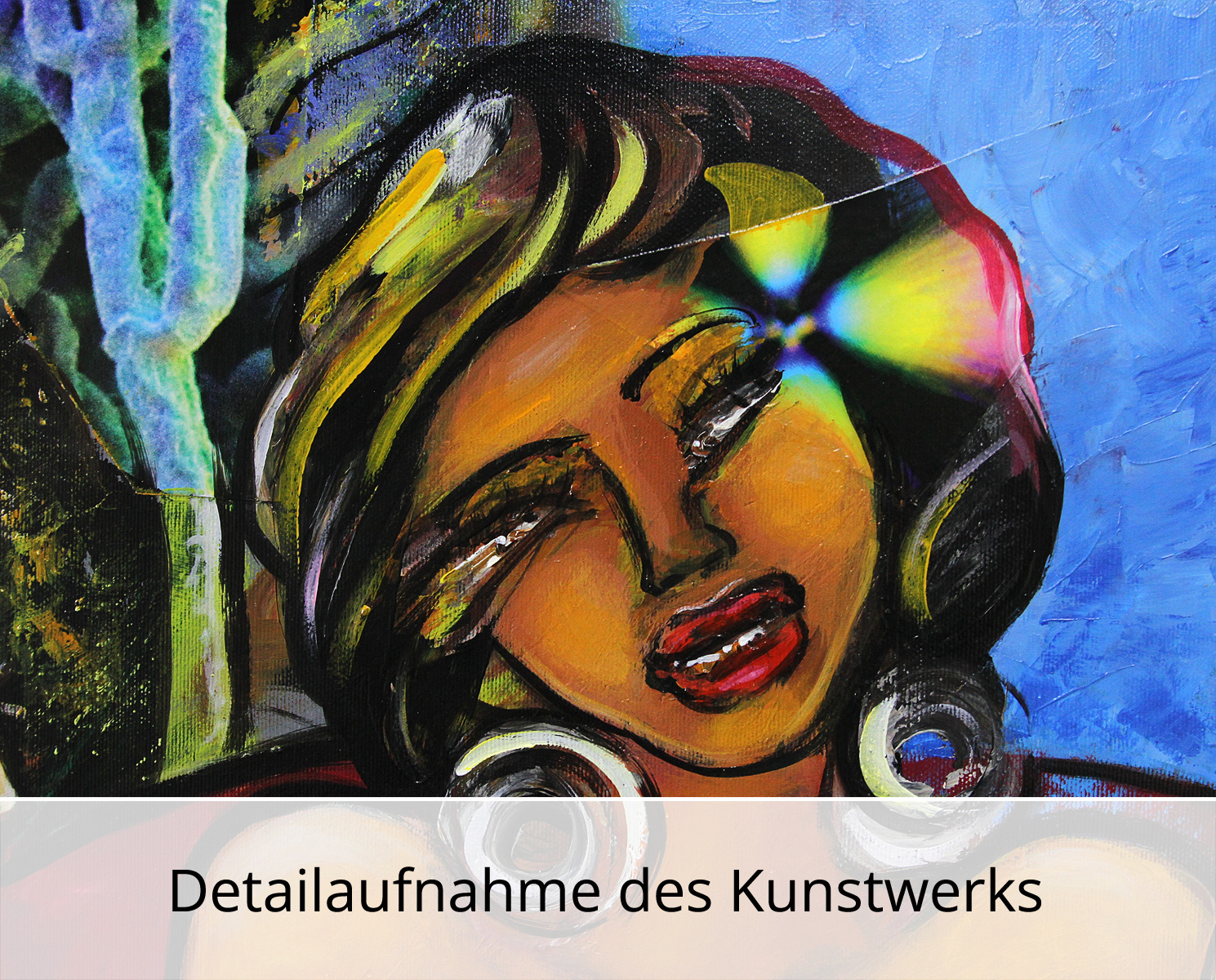 Unikat, modernes Gemälde, K. Namazi: "Frauenabend II", Original