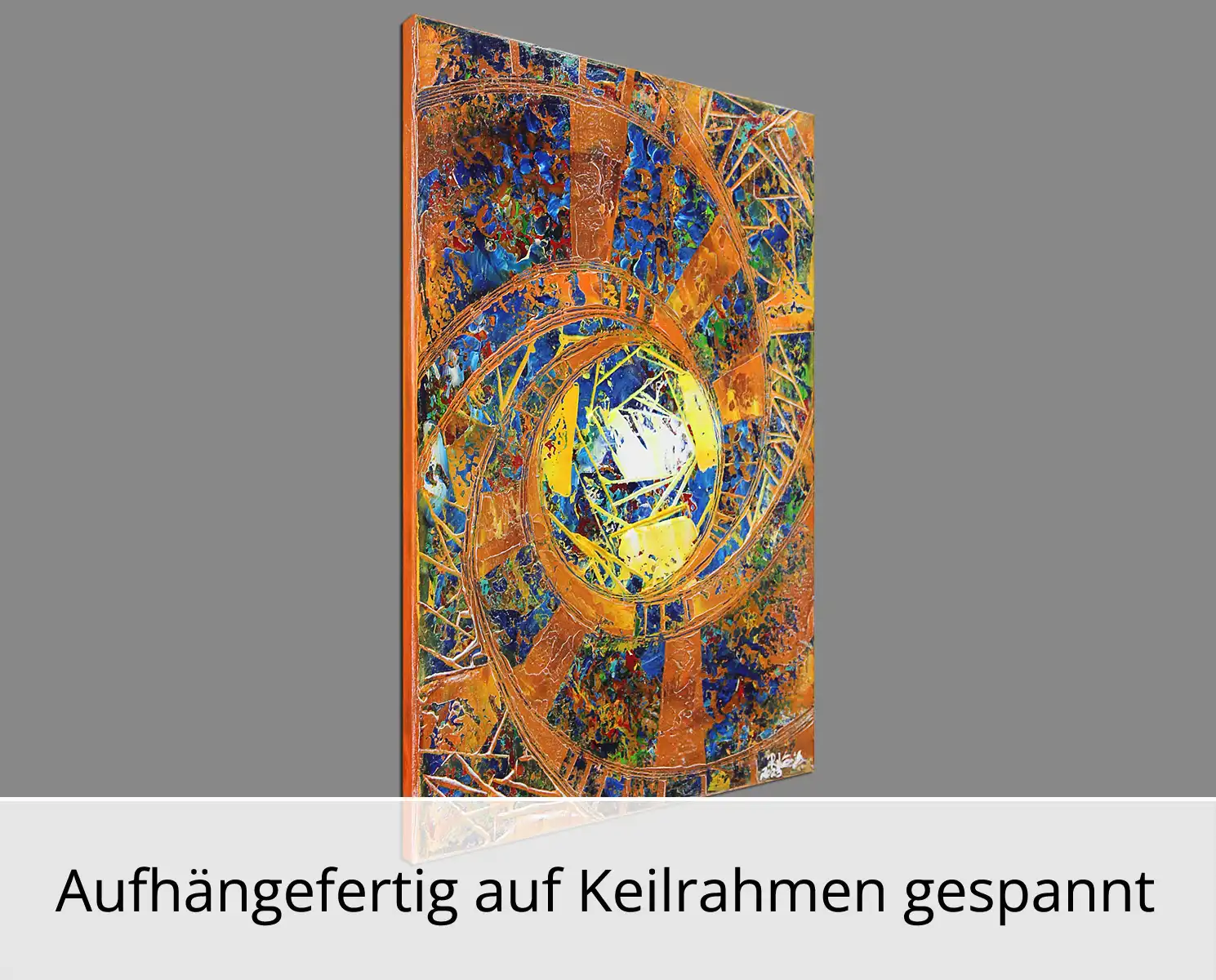 Abstraktes Originalgemälde: "Facetten der Glückseligkeit", R. König, Unikat