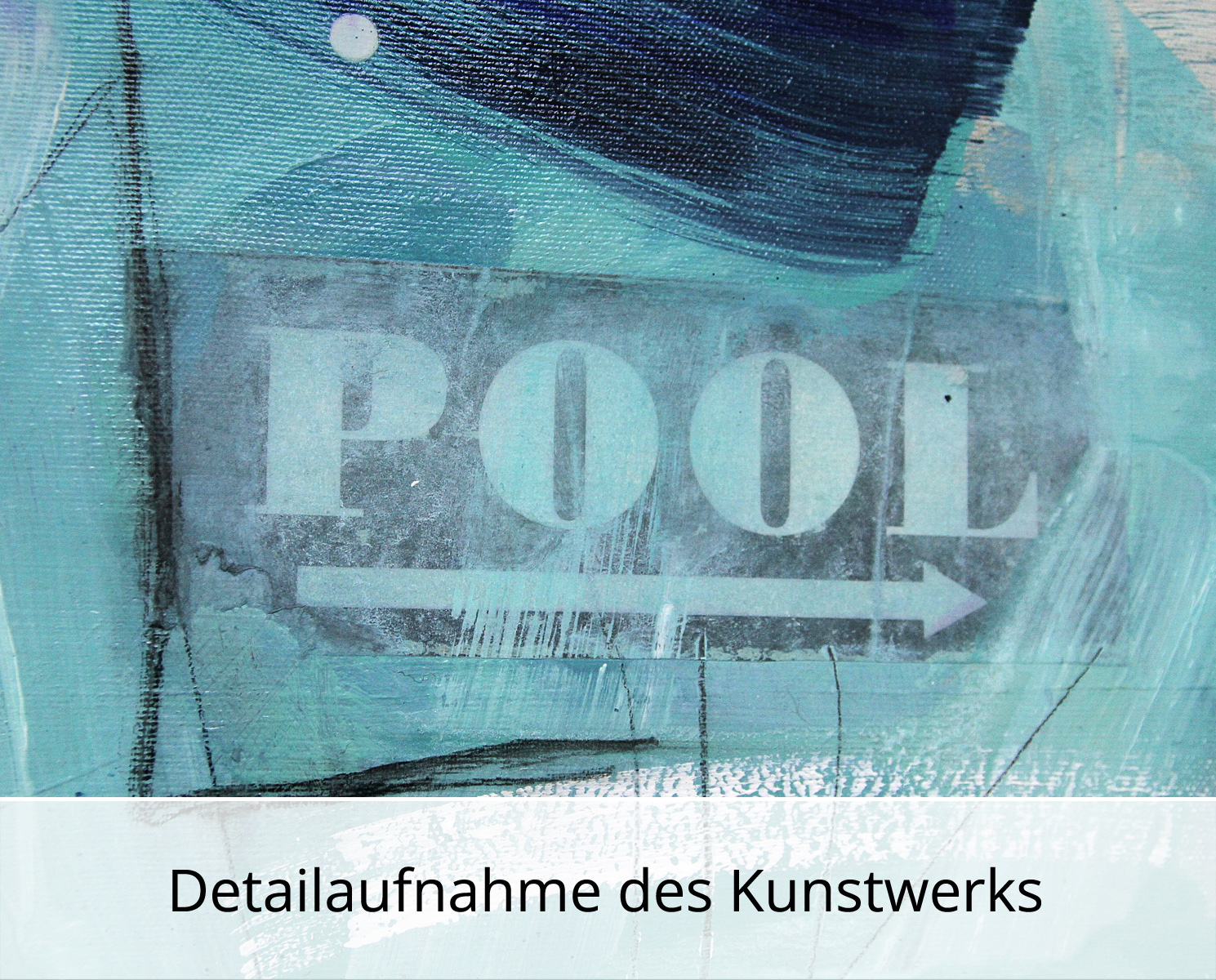 S. Kirsch: "Poolparty", Originalgemälde (Unikat)