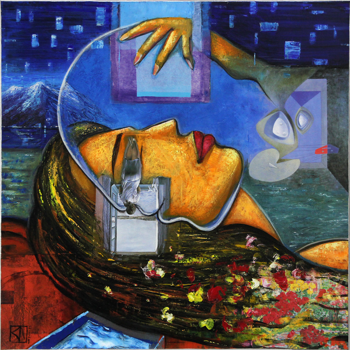 K. Namazi: "Dream", abstraktes Originalgemälde (Unikat) (A)