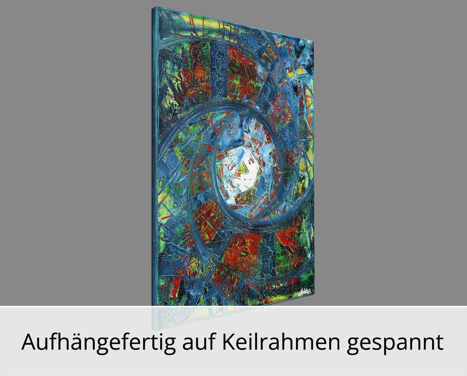 Abstraktes Originalgemälde: Reifeprozess III, R. König, Unikat
