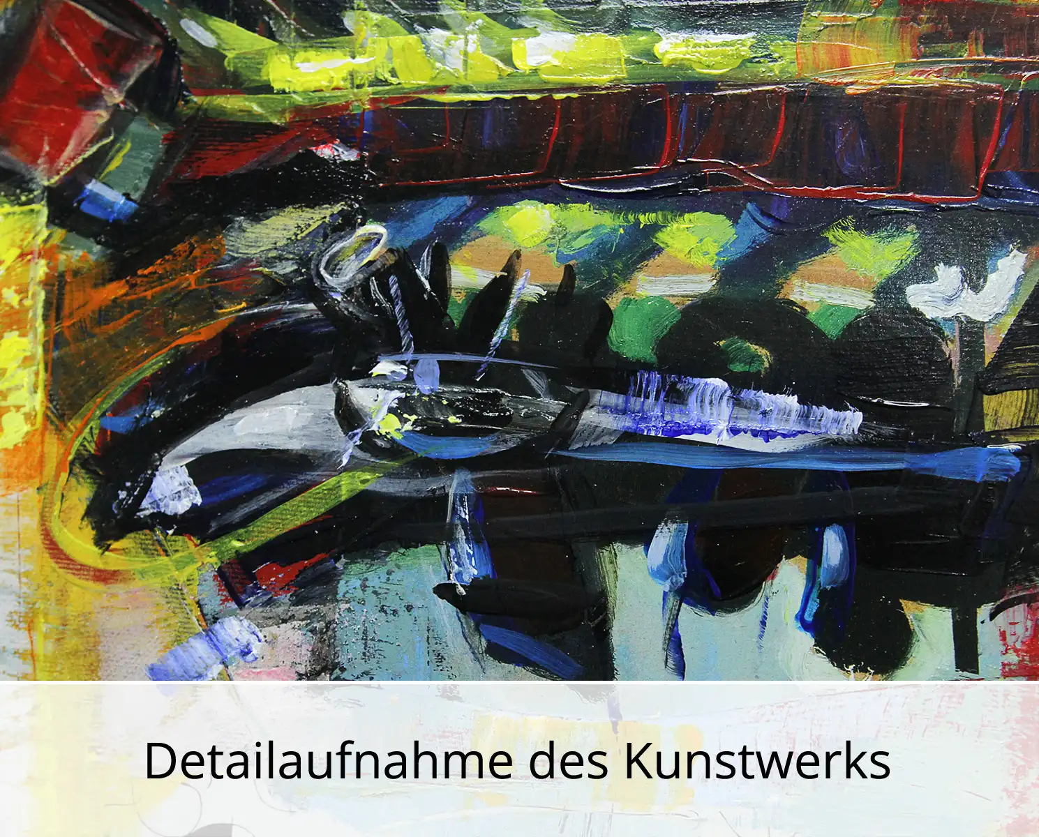Unikat, modernes Gemälde, K. Namazi: "Der Mäzen I", Original