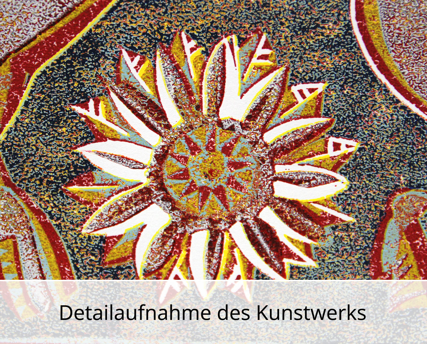 F.O. Haake: "Drei Schwäne - Blatt 05/22", originale Grafik/serielles Unikat, mehrfarbiger Linoldruck