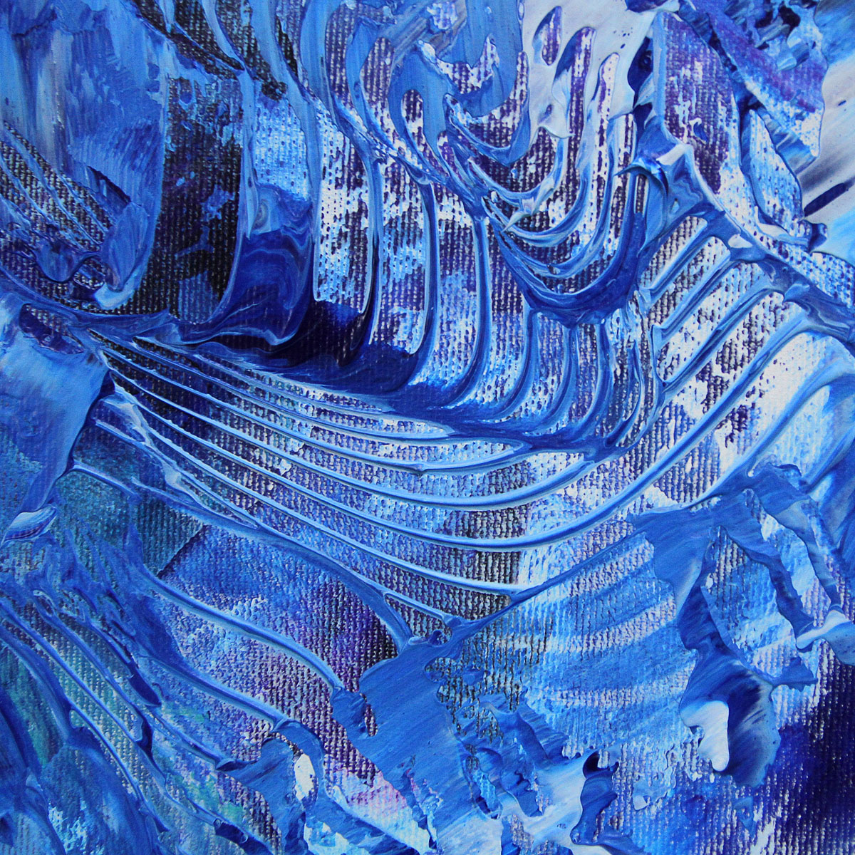 J. Fernandez: "Sonne im Unterwassercanyon IV", Originalgemälde (Unikat), Acrylbilder