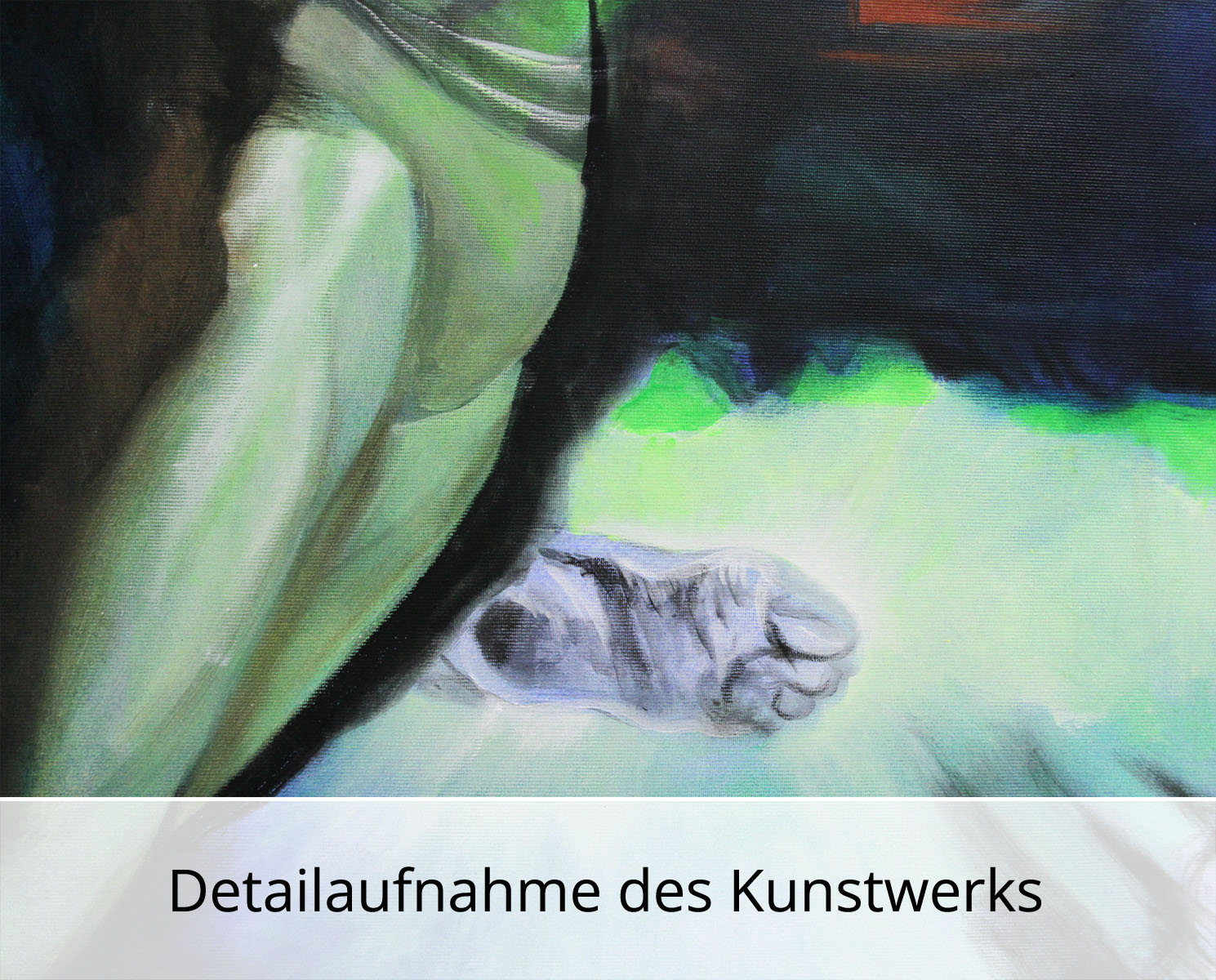 D. Block: "Das Paradies", Original/Unikat, zeitgenössische Acrylmalerei