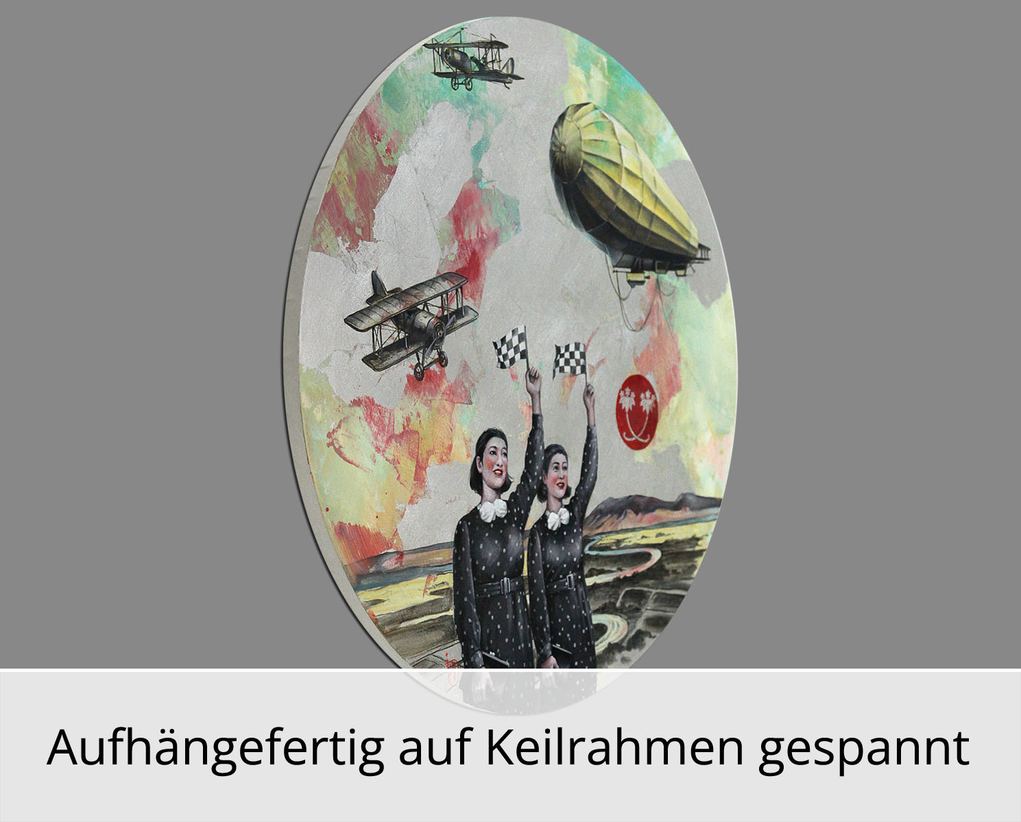 Gemälde: Zeppelin, Original/Unikat, I. Bugoslavska