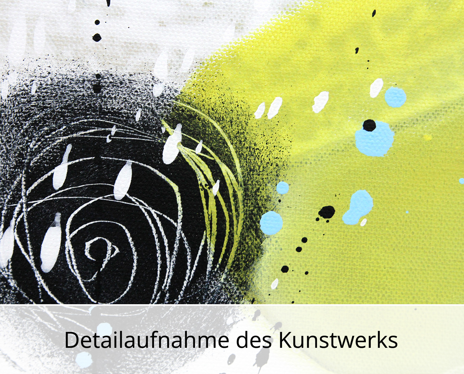 M.Kühne: "Dancing bubbles", modernes Originalgemälde (Unikat)