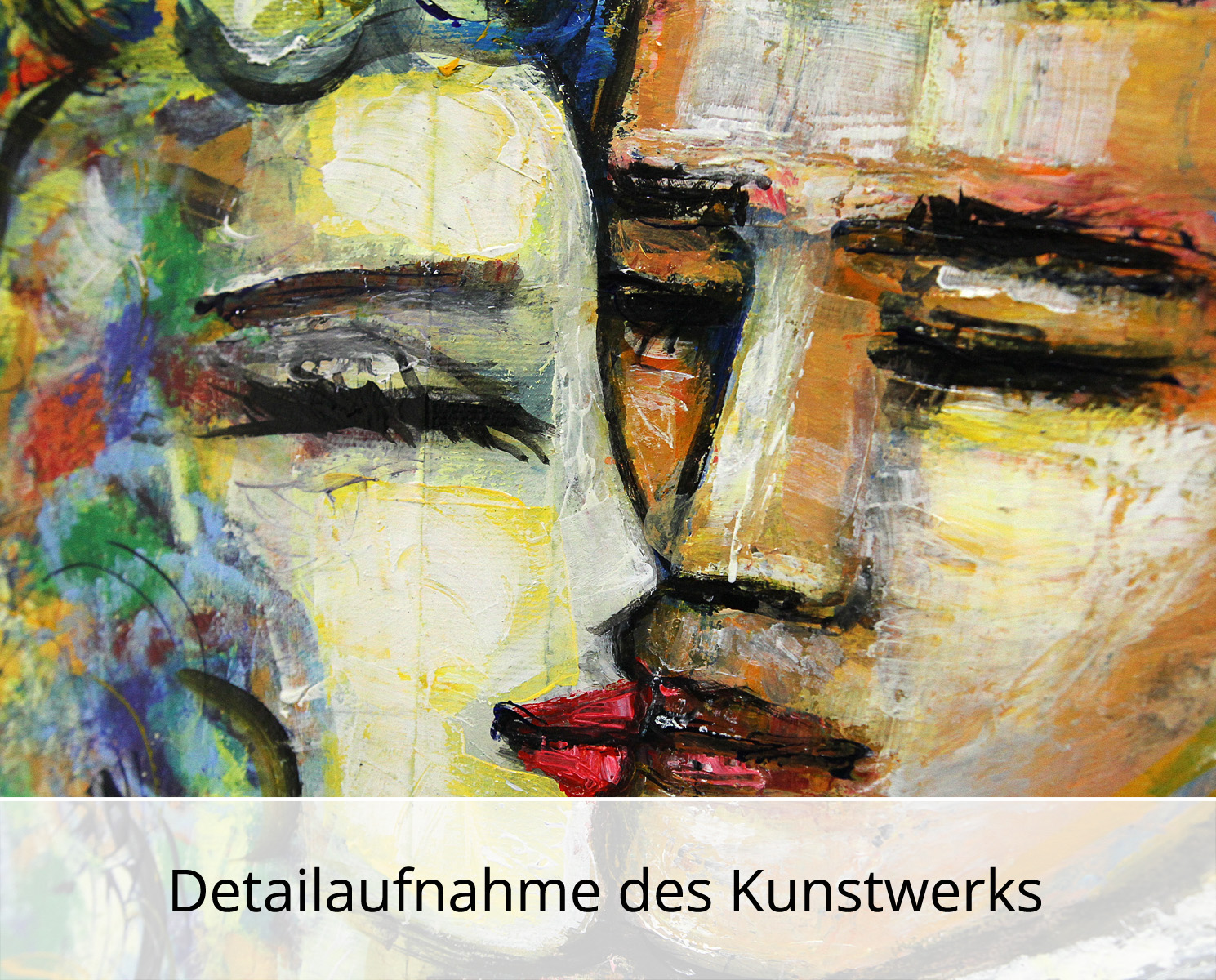 Moderne Kunst: Fragrant Kiss I, K. Namazi, Original/Unikat, inkl. Bilderrahmen inkl. Museumsglas, si