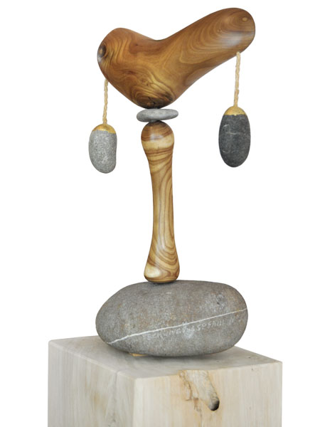 Skulptur, J. Zipfel : "SCHWINGUNGSPFAHL NO.3"