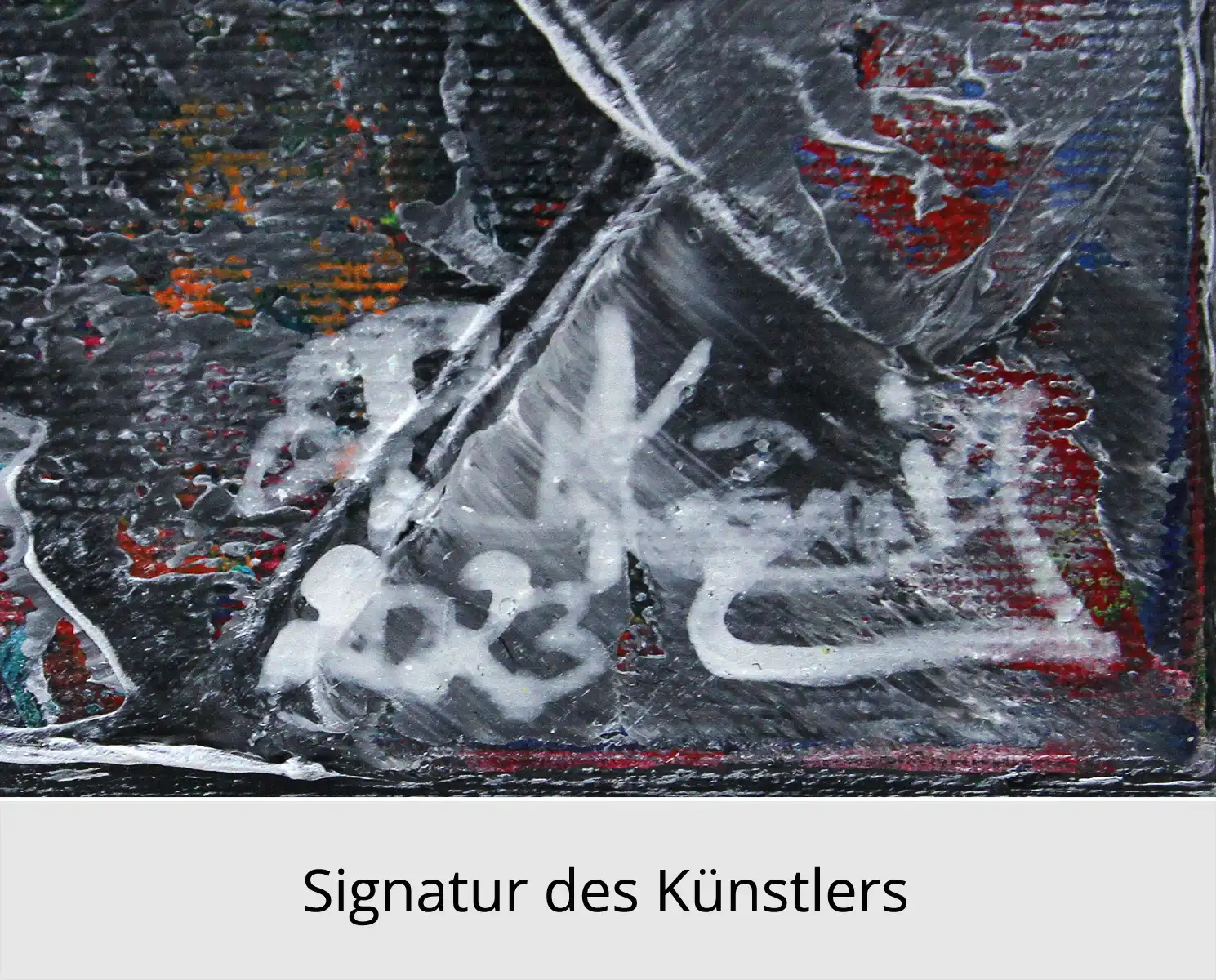 Mehrteilige Acrylbilder: "Timeless Structure III", R. König, Originalgemälde (Unikat)