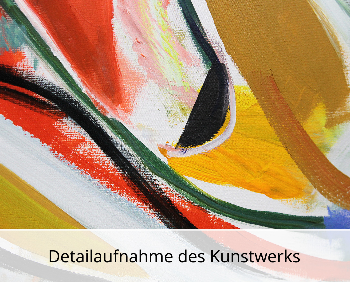 M. Cieśla: "Abstrakte Komposition im Studio", Original/Unikat, Expressionistisches Ölgemälde