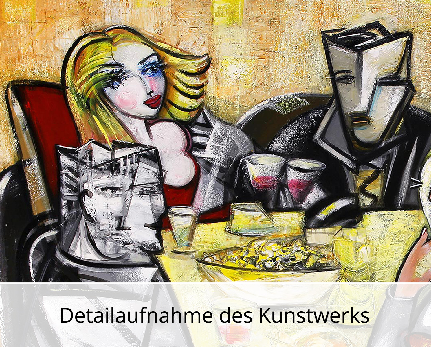 K. Namazi: "Drinking with Friends XL", Edition, signierter Kunstdruck