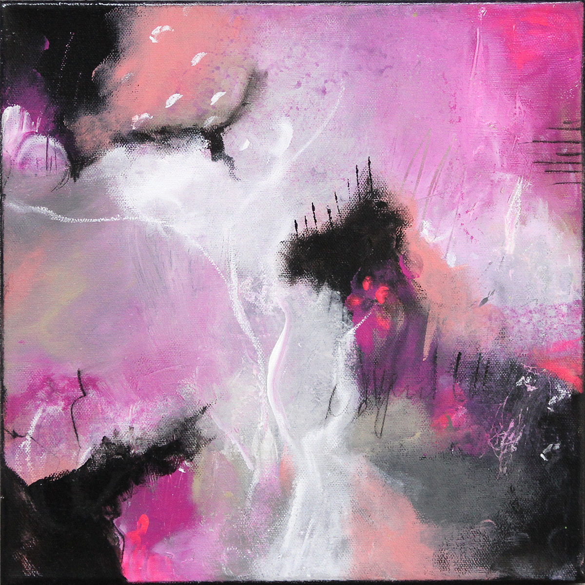M.Rick: "Pink dreams", abstraktes Originalgemälde (Unikat) (A)
