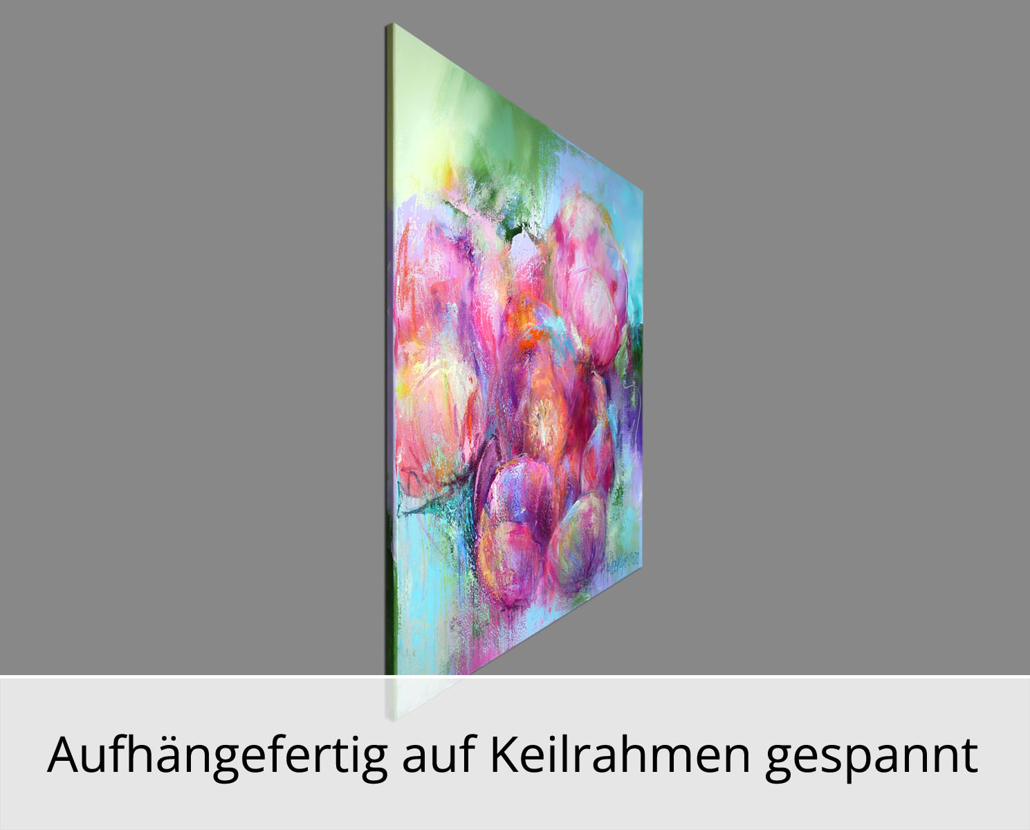 M. Rathje: "Flowers 01", moderne Malerei, Originalgemälde (Unikat)