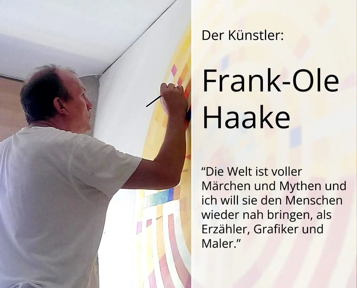 F.O. Haake: "Der Hahn - Blatt 11/13", originale Grafik/serielles Unikat, mehrfarbiger Linoldruck