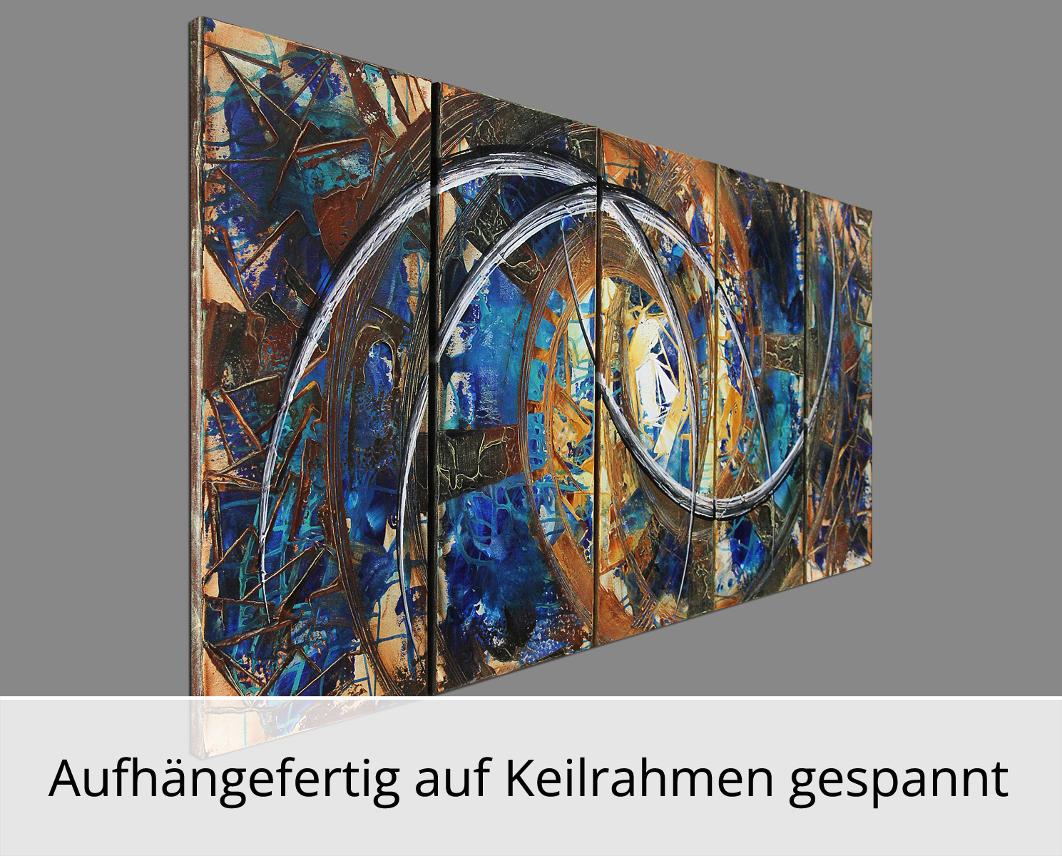 Mehrteilige Acrylbilder: New Colours, new Life IV, R. König, Originalgemälde (Unikat)