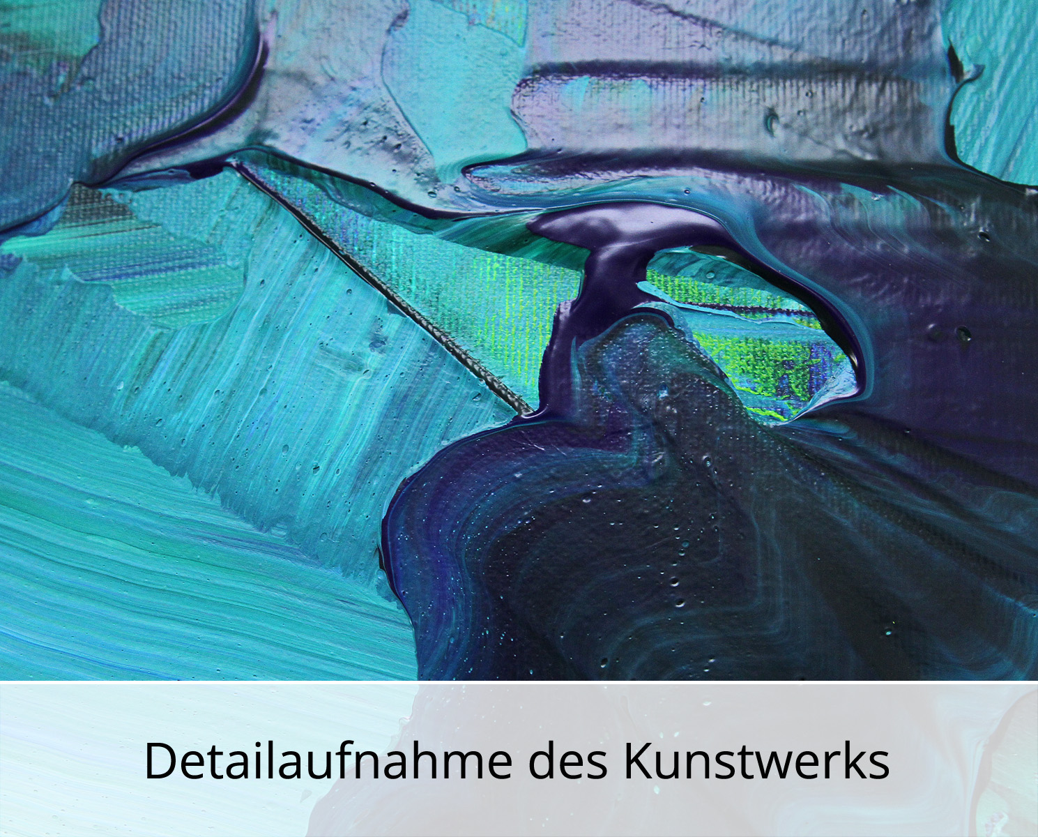 J. Fernandez: "Eisschlucht: Manifestation II", Originalgemälde (Unikat), Acrylbilder
