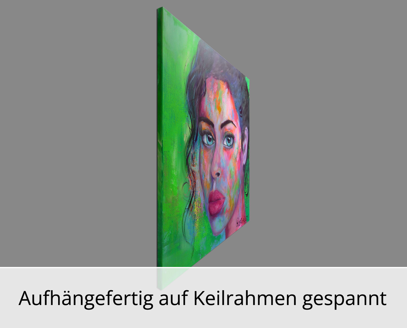 M. Rathje: "Faces 05", moderne Malerei, Originalgemälde (Unikat)