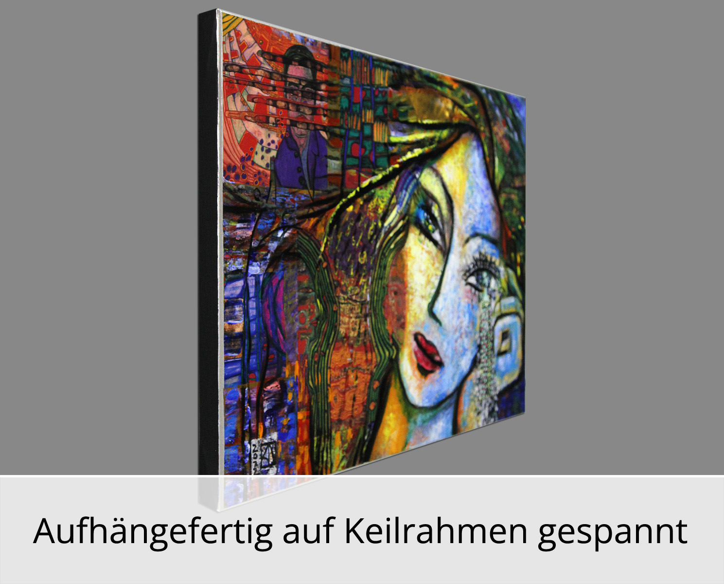 Unikat, modernes Gemälde, K. Namazi: "Komplexe Sehnsucht I", Original