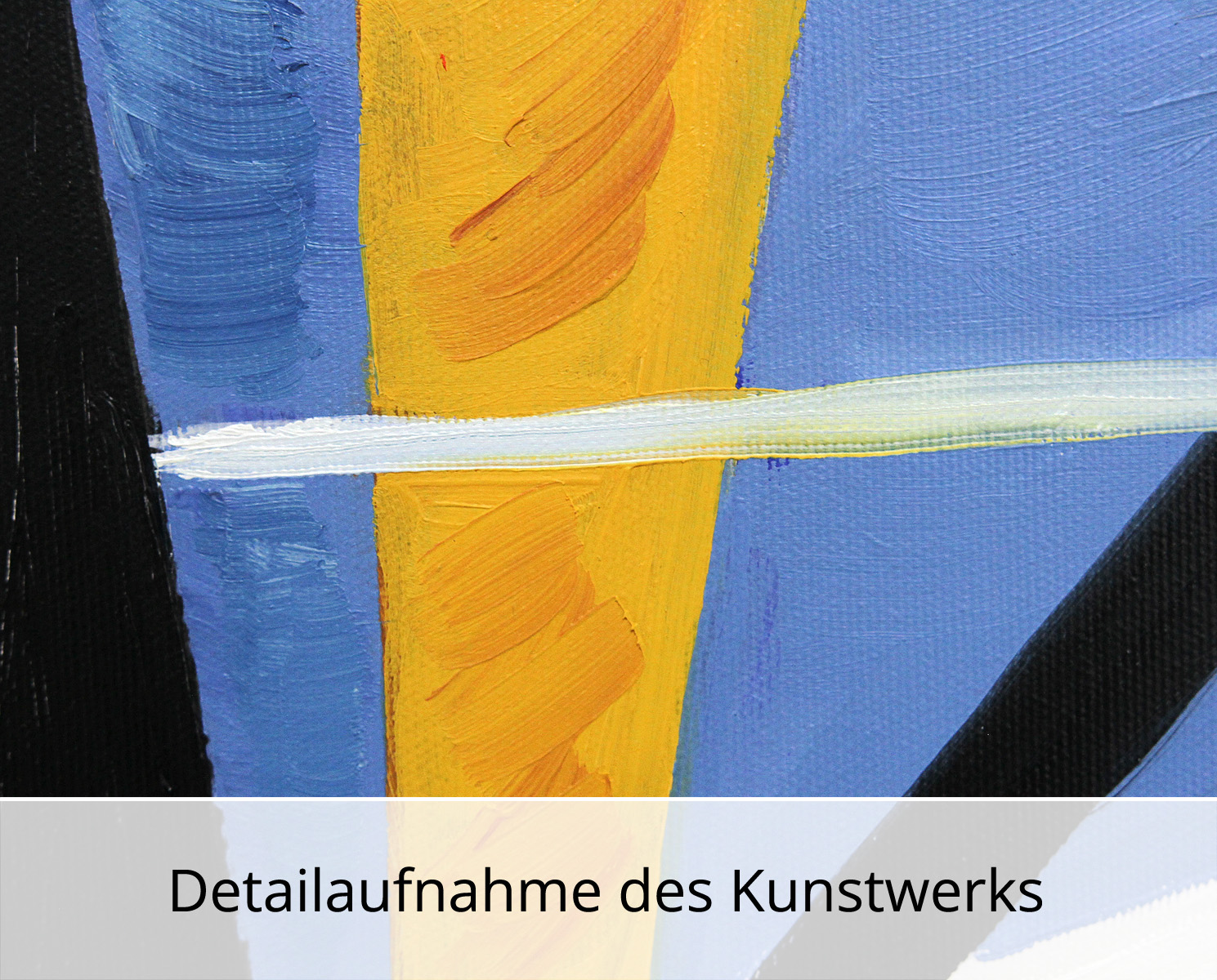 M. Cieśla: "See in abstrakten Formen", Original/Unikat, expressionistisches Gemälde