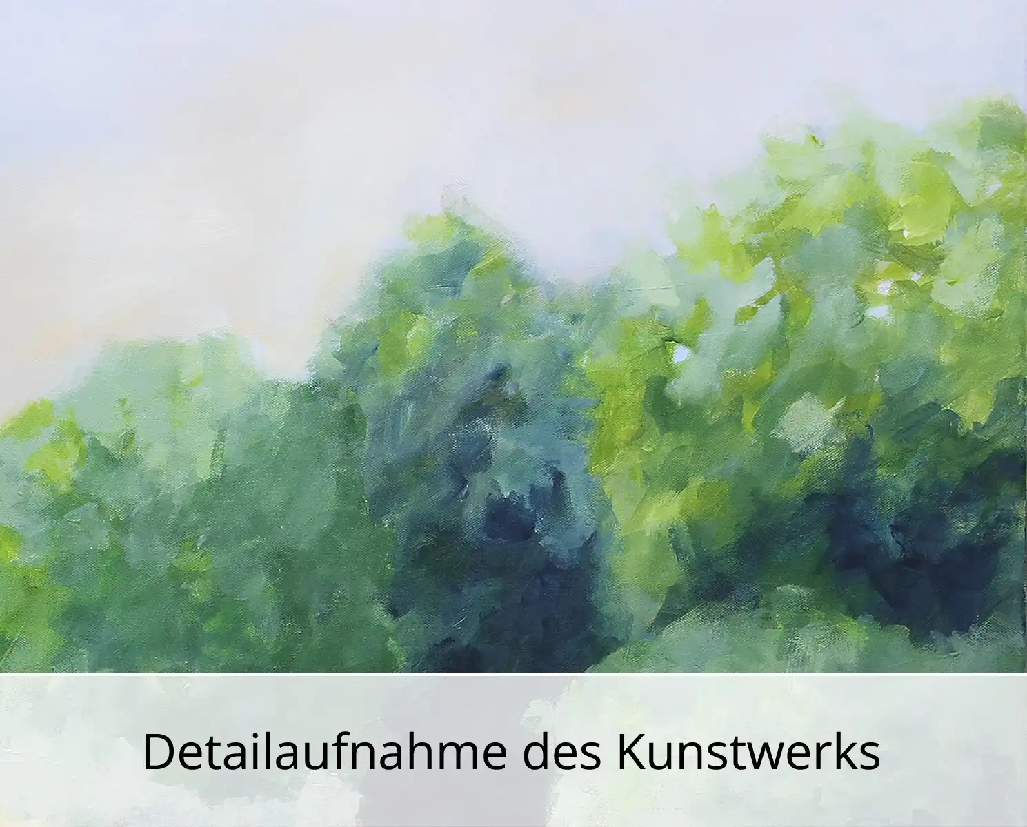 M. Kühne: "Abendleuchten", Edition, signierter Kunstdruck, Nr. 1/100