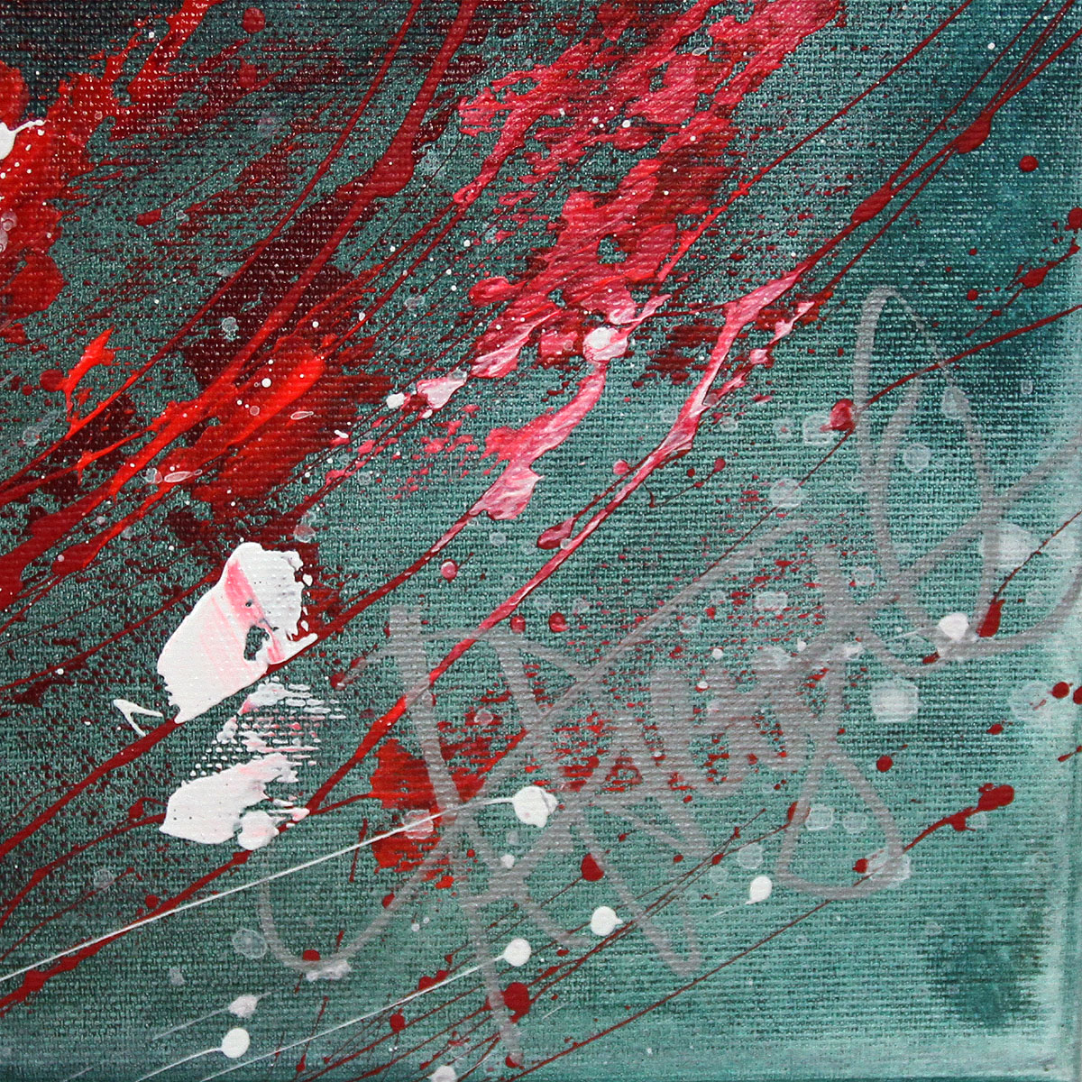 Abstrakte Acrylbilder, A. Freymuth: "Blütenreigen"