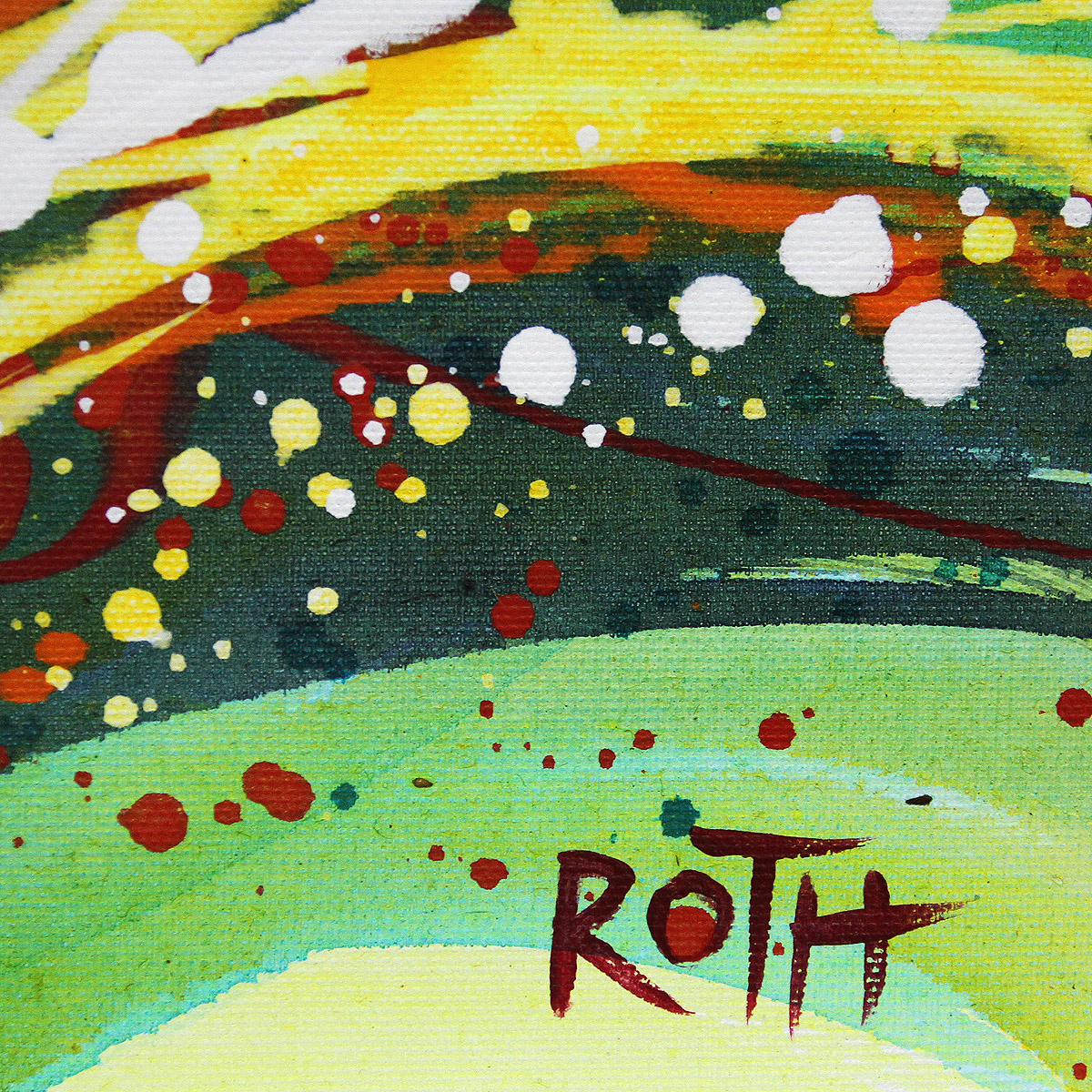 L.Roth: "Farbwirbel", Originalgemälde (Unikat)