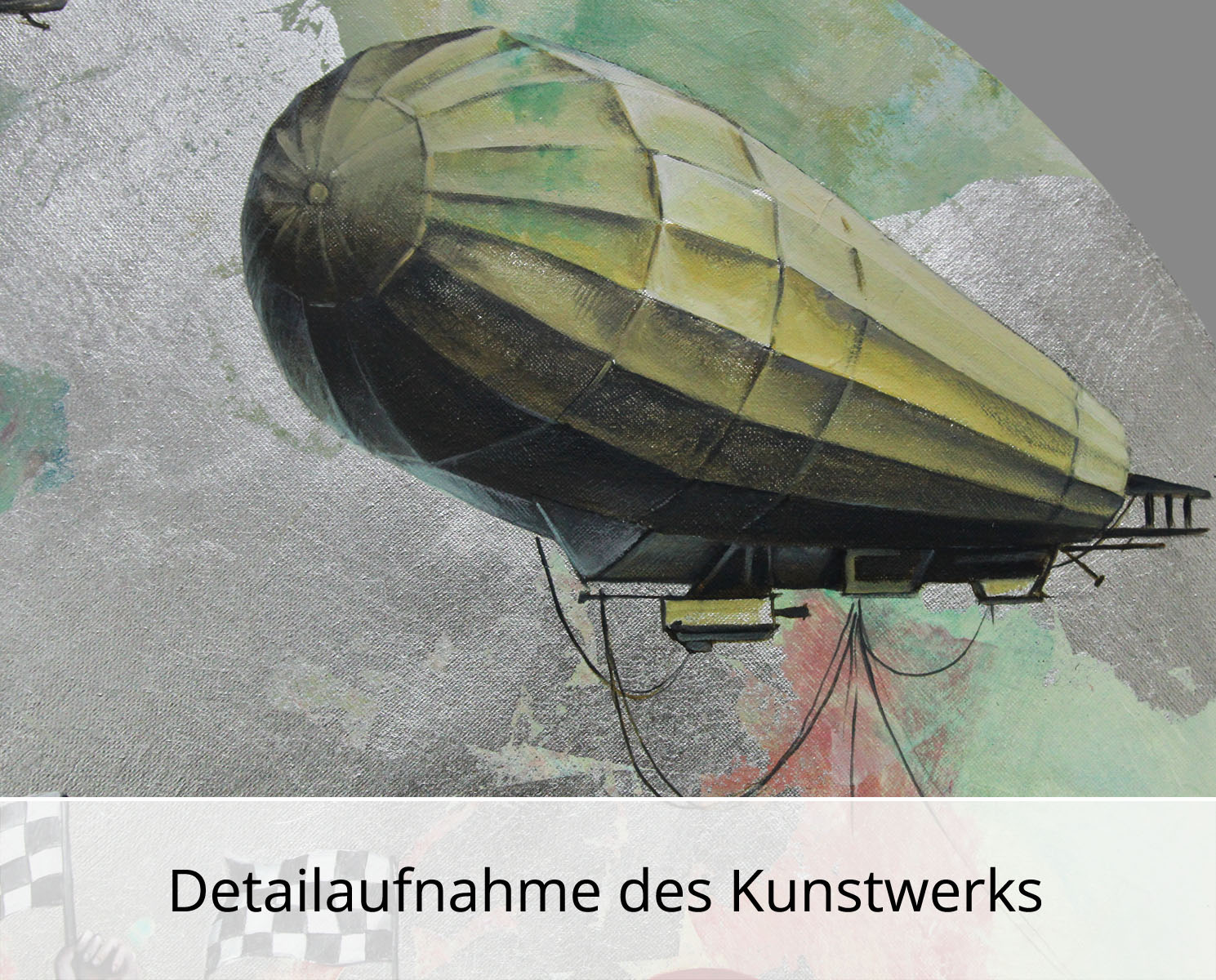 Gemälde: Zeppelin, Original/Unikat, I. Bugoslavska